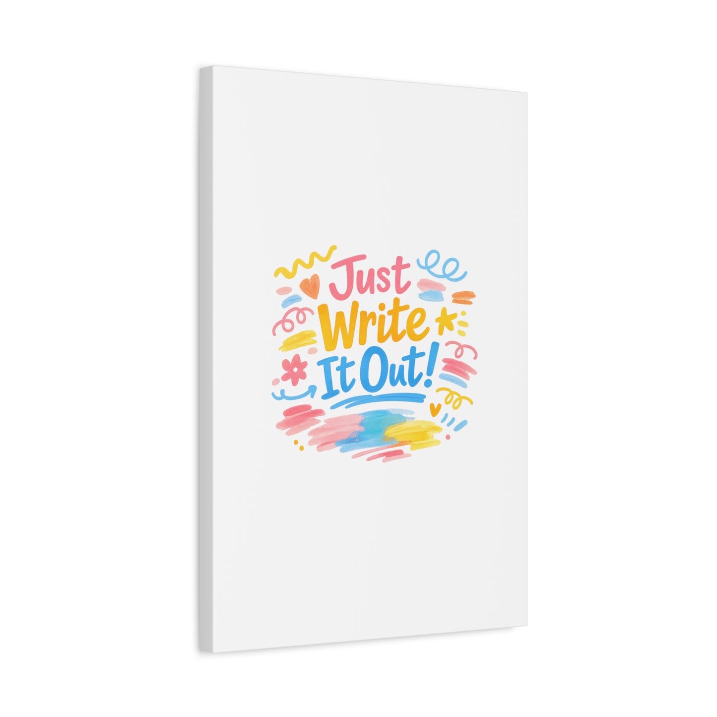 Just Write It Out! Canvas | handmade marker aesthetic, doodle art