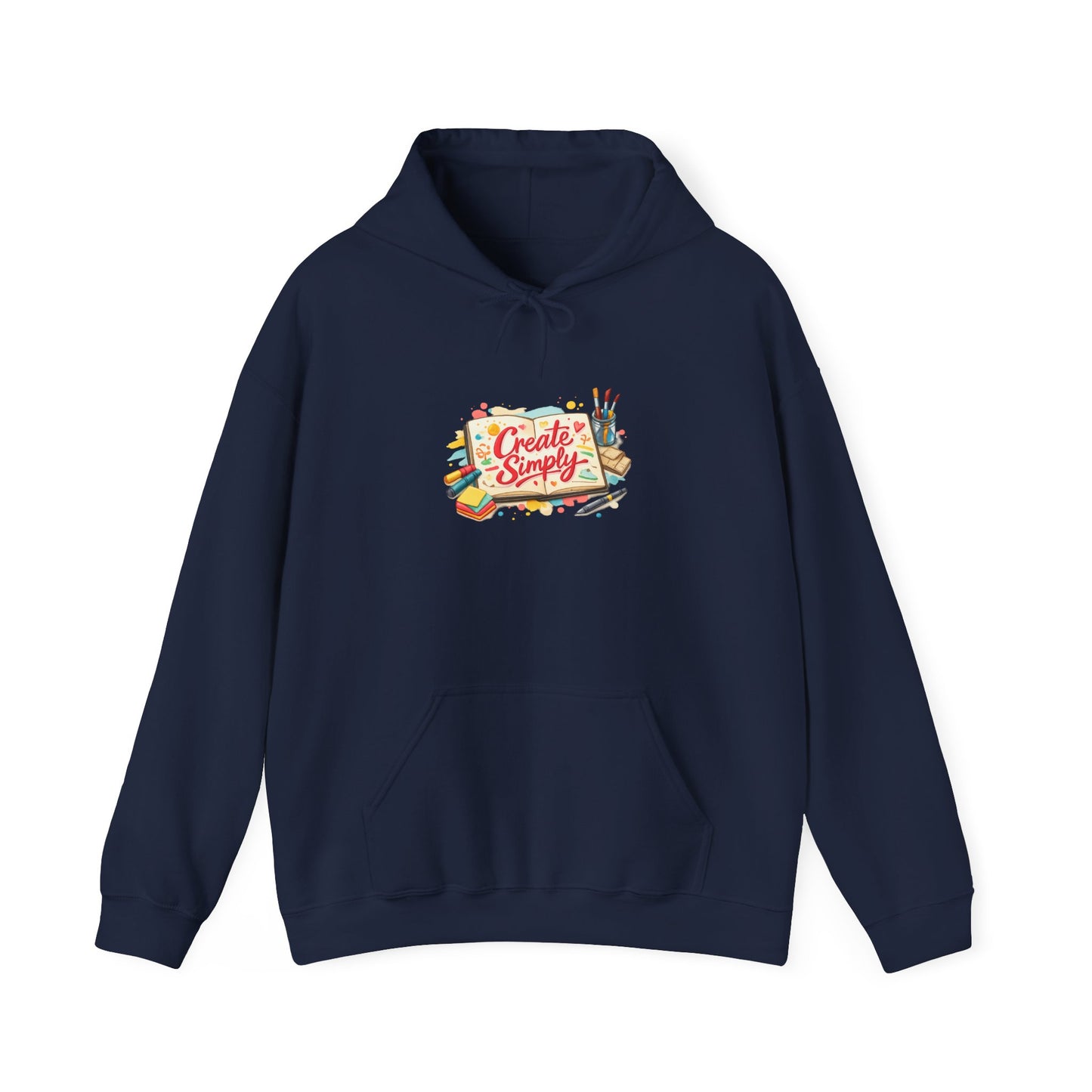 Hand‑drawn Doodle Marker Art Hoodie | sketchbook, analogue marker effect