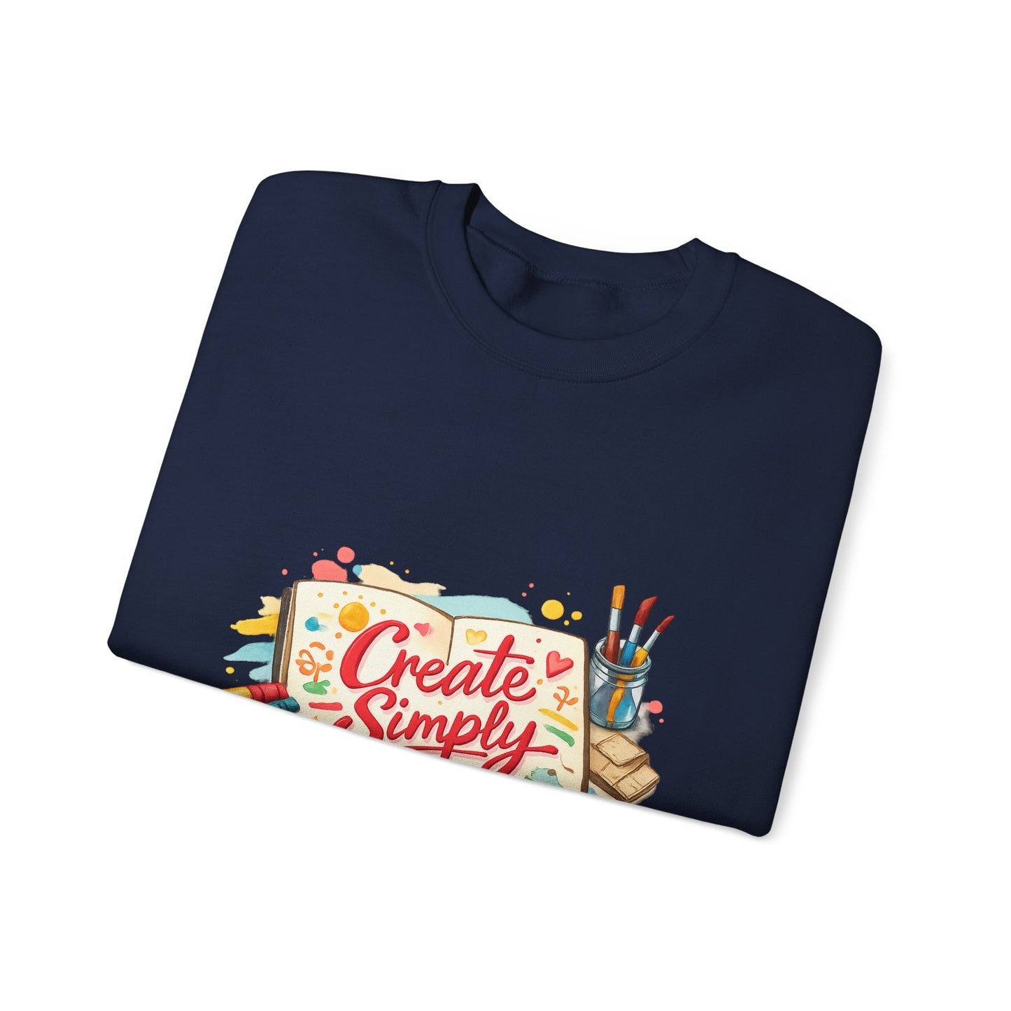 Create Simply marker‑style sweatshirt | hand‑drawn doodle art, sketchbook aesthetic