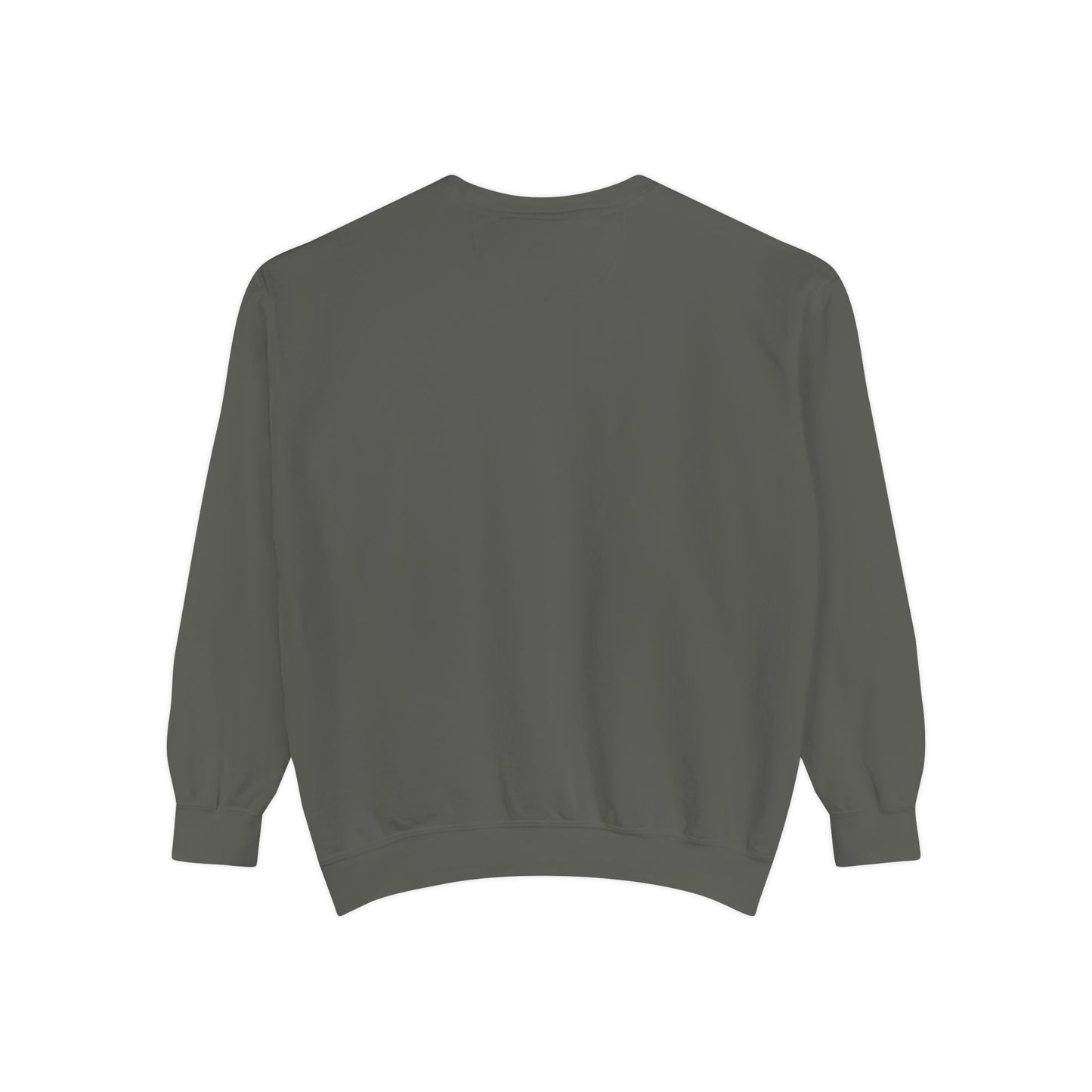 Retro 'Good Vibes' Garment-Dyed Sweatshirt — Vintage Mushroom Graphic