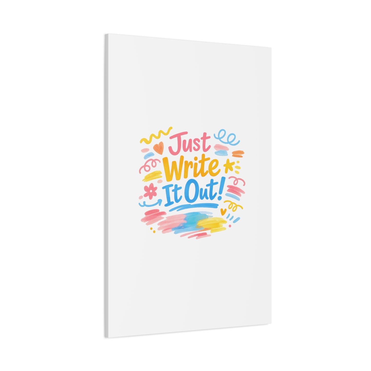 Just Write It Out! Canvas | handmade marker aesthetic, doodle art