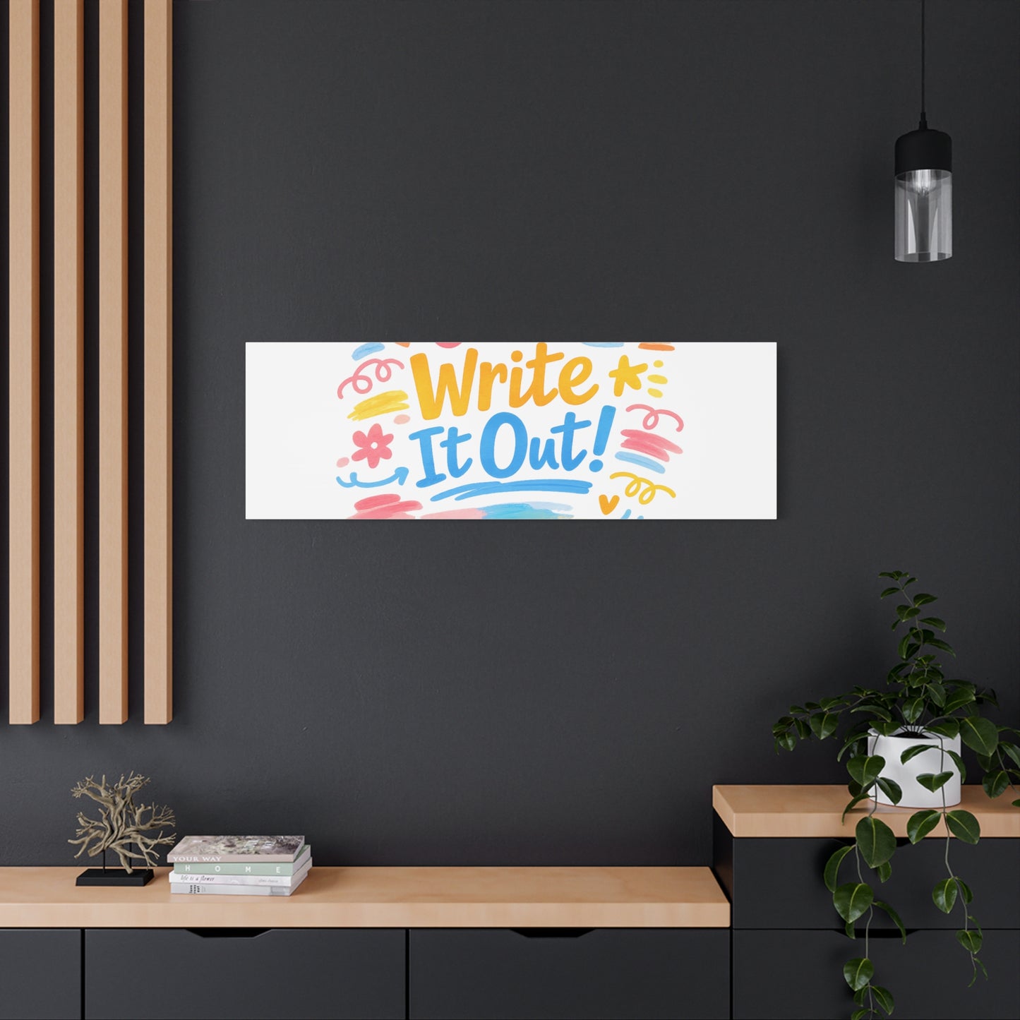 Just Write It Out! Canvas | handmade marker aesthetic, doodle art