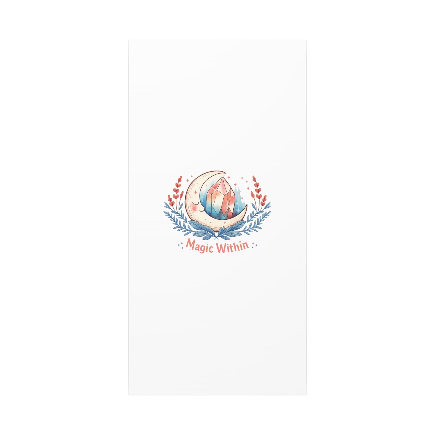 Magic Within Moon Crystal Canvas | witchcore, moon phase, crystals