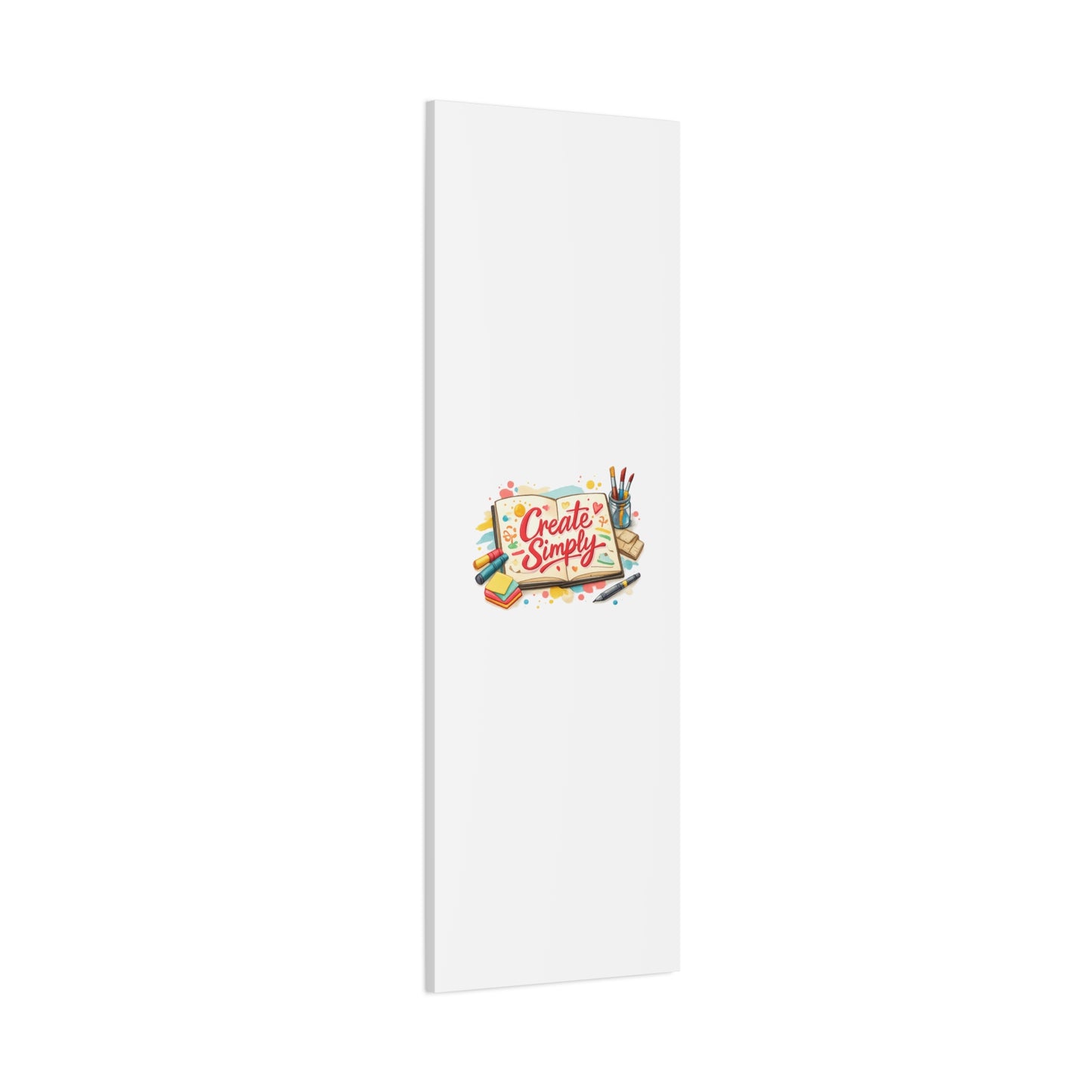 Create Simply Notebook Art Canvas | handmade marker aesthetic, hand-drawn doodle