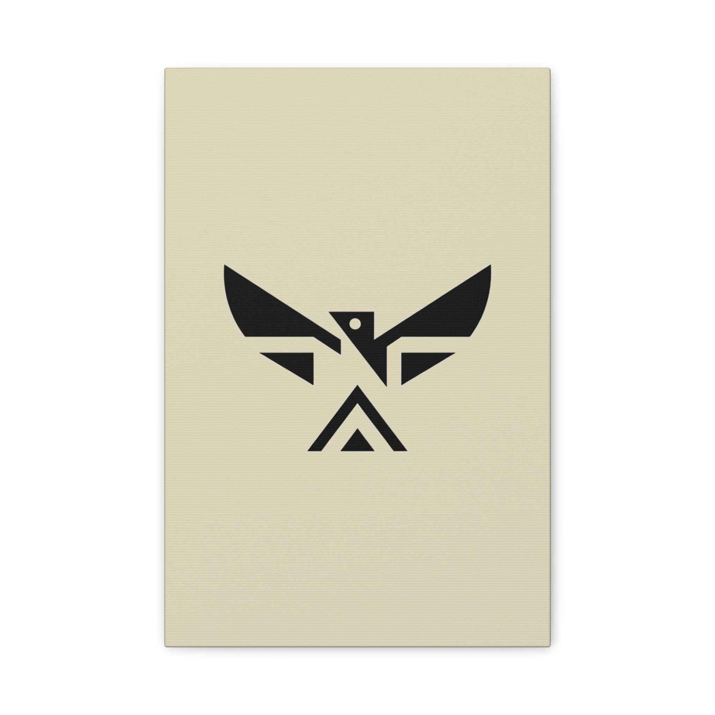 Minimalist Geometric Eagle Canvas Print — Modern Native-Inspired Wall Art