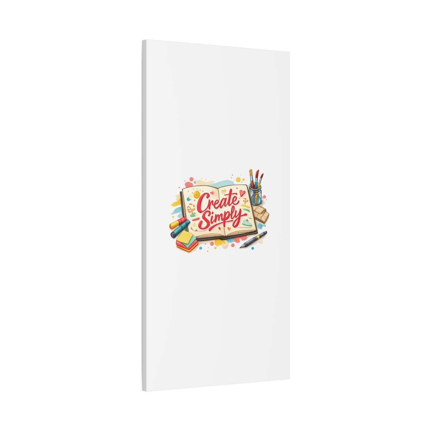 Create Simply Notebook Art Canvas | handmade marker aesthetic, hand-drawn doodle