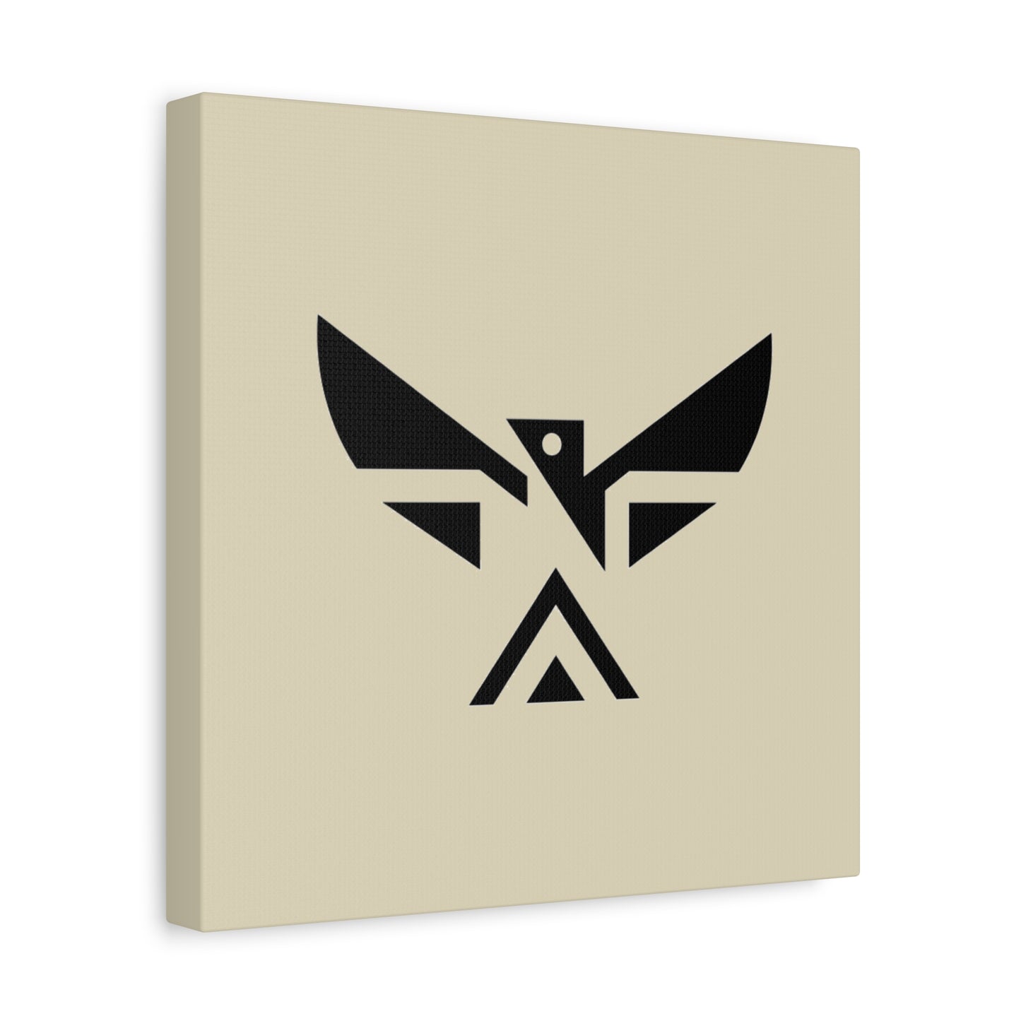 Minimalist Geometric Eagle Canvas Print — Modern Native-Inspired Wall Art