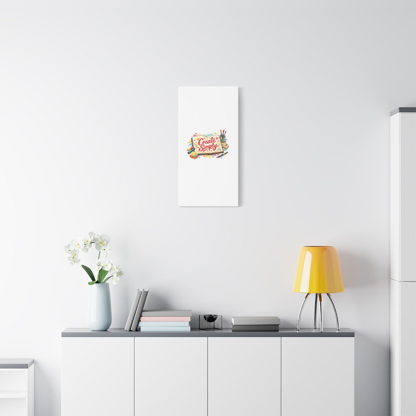 Create Simply Notebook Art Canvas | handmade marker aesthetic, hand-drawn doodle