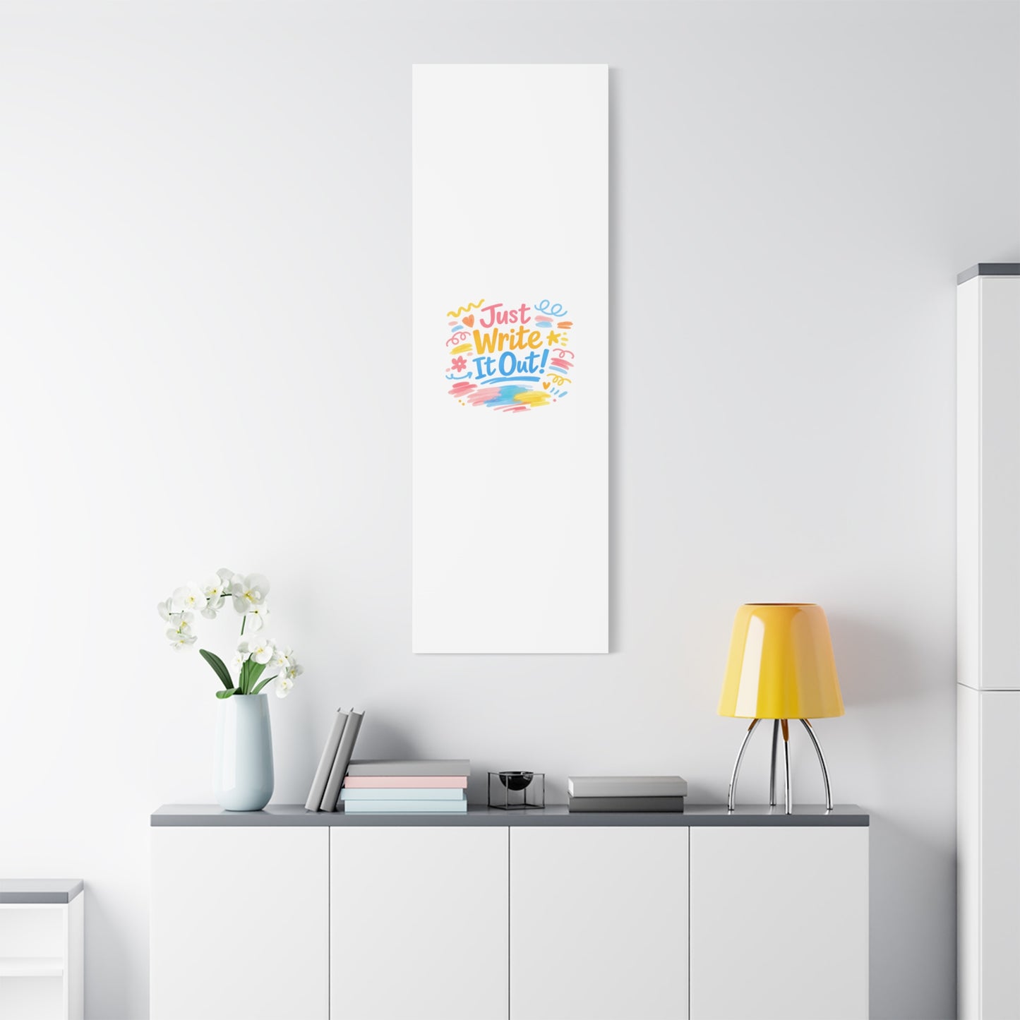 Just Write It Out! Canvas | handmade marker aesthetic, doodle art