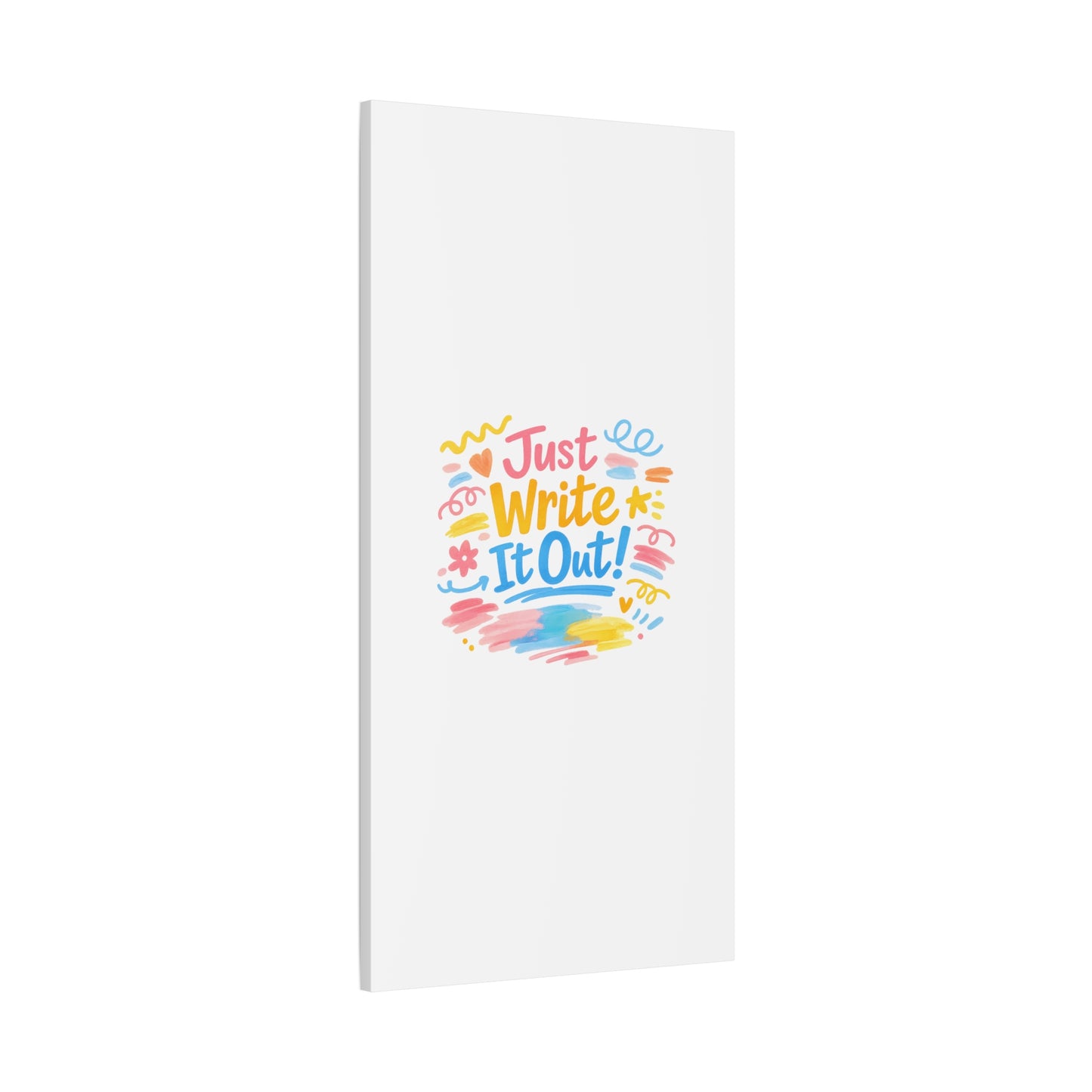 Just Write It Out! Canvas | handmade marker aesthetic, doodle art