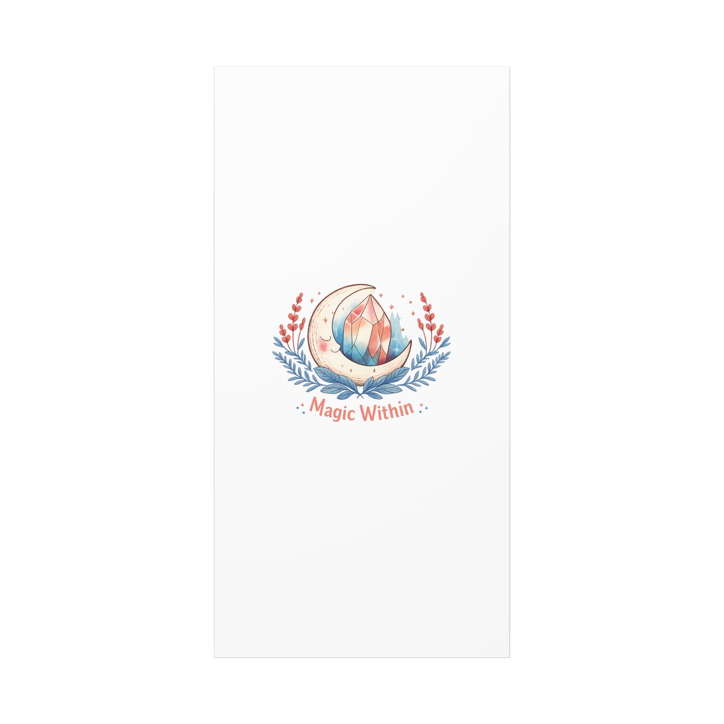 Magic Within Moon Crystal Canvas | witchcore, moon phase, crystals