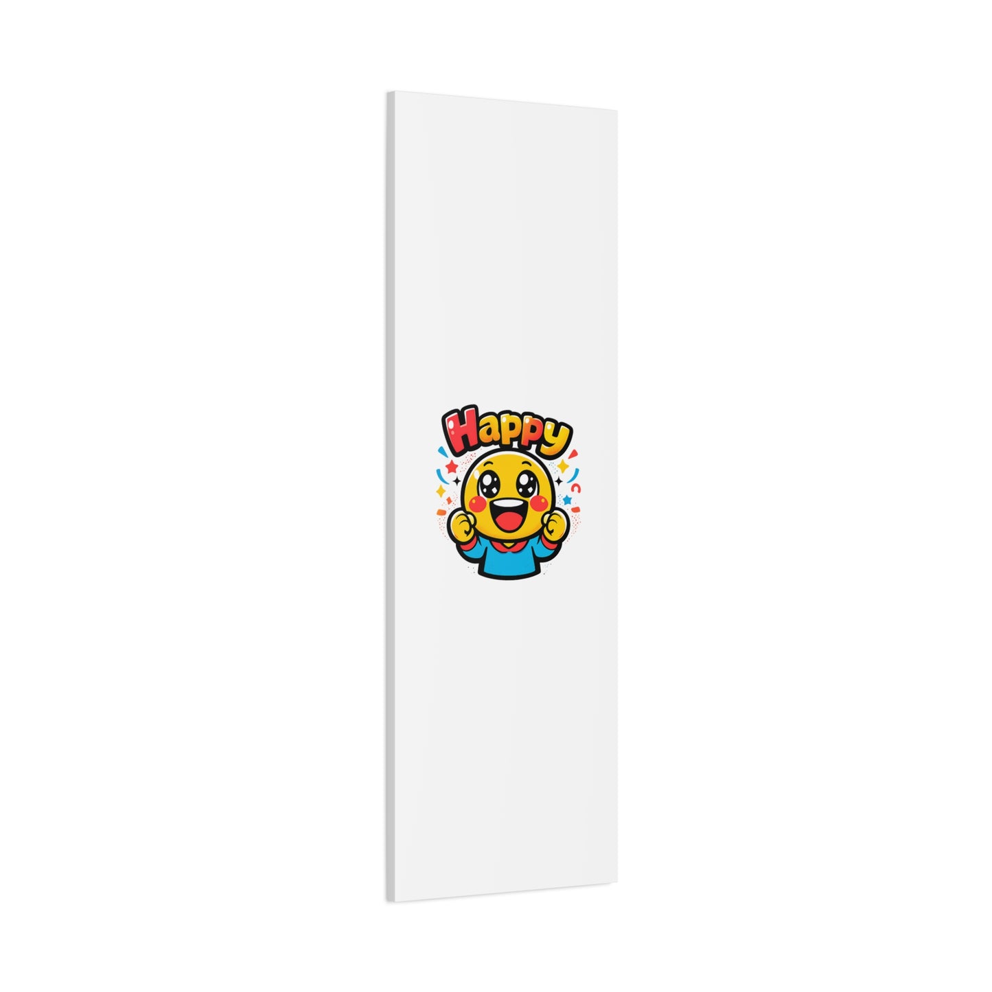 Happy Emoji Cartoon Canvas | Bold Cartoon, Thick Outline, Kawaii Minimal