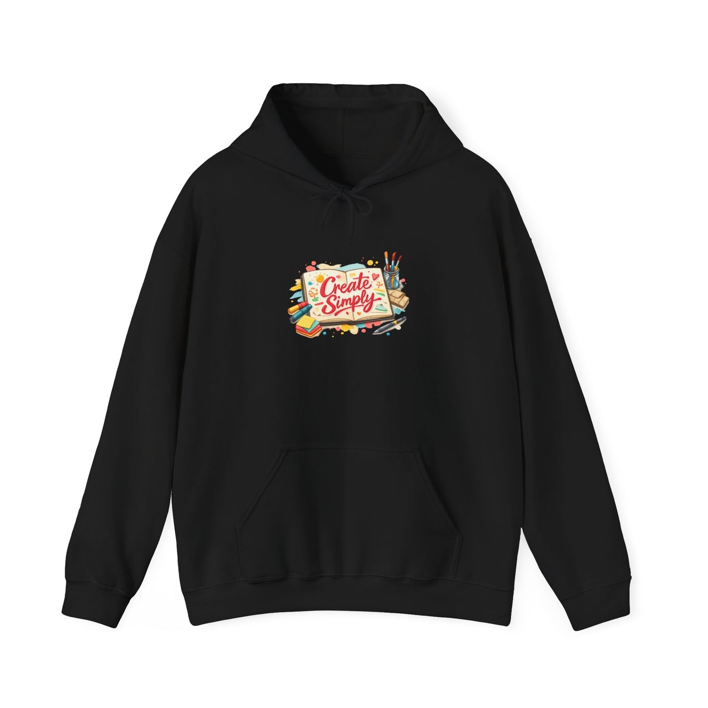 Hand‑drawn Doodle Marker Art Hoodie | sketchbook, analogue marker effect