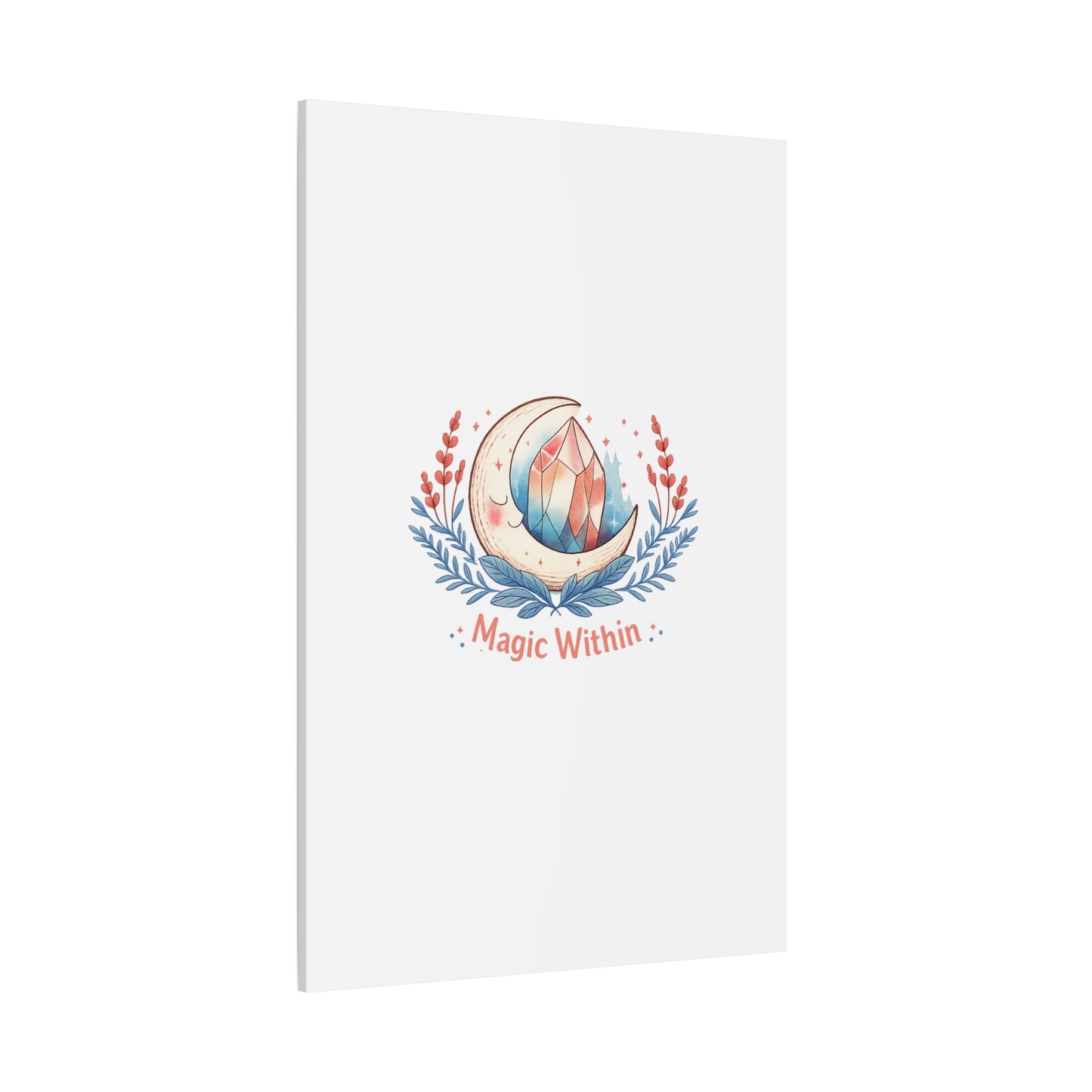Magic Within Moon Crystal Canvas | witchcore, moon phase, crystals