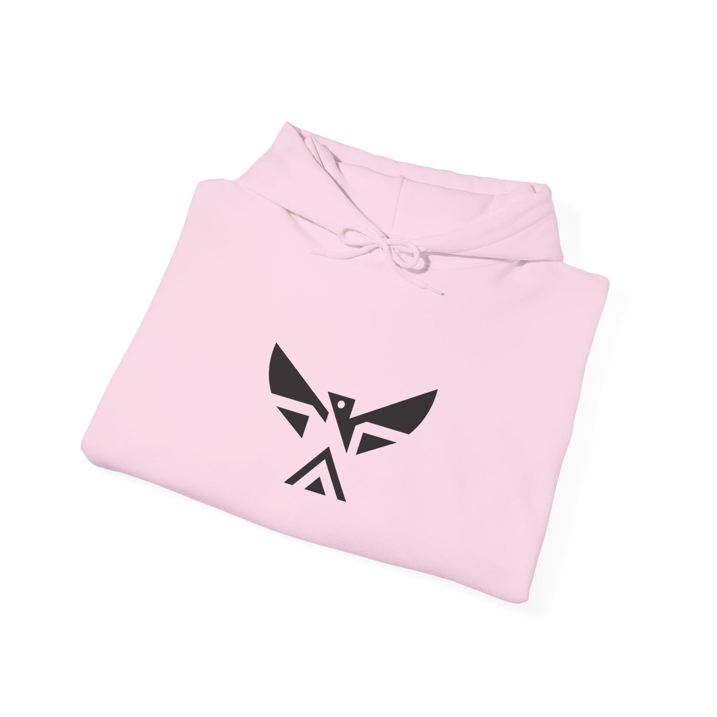Minimal Geometric Eagle Hoodie — Modern Monochrome Logo Sweatshirt