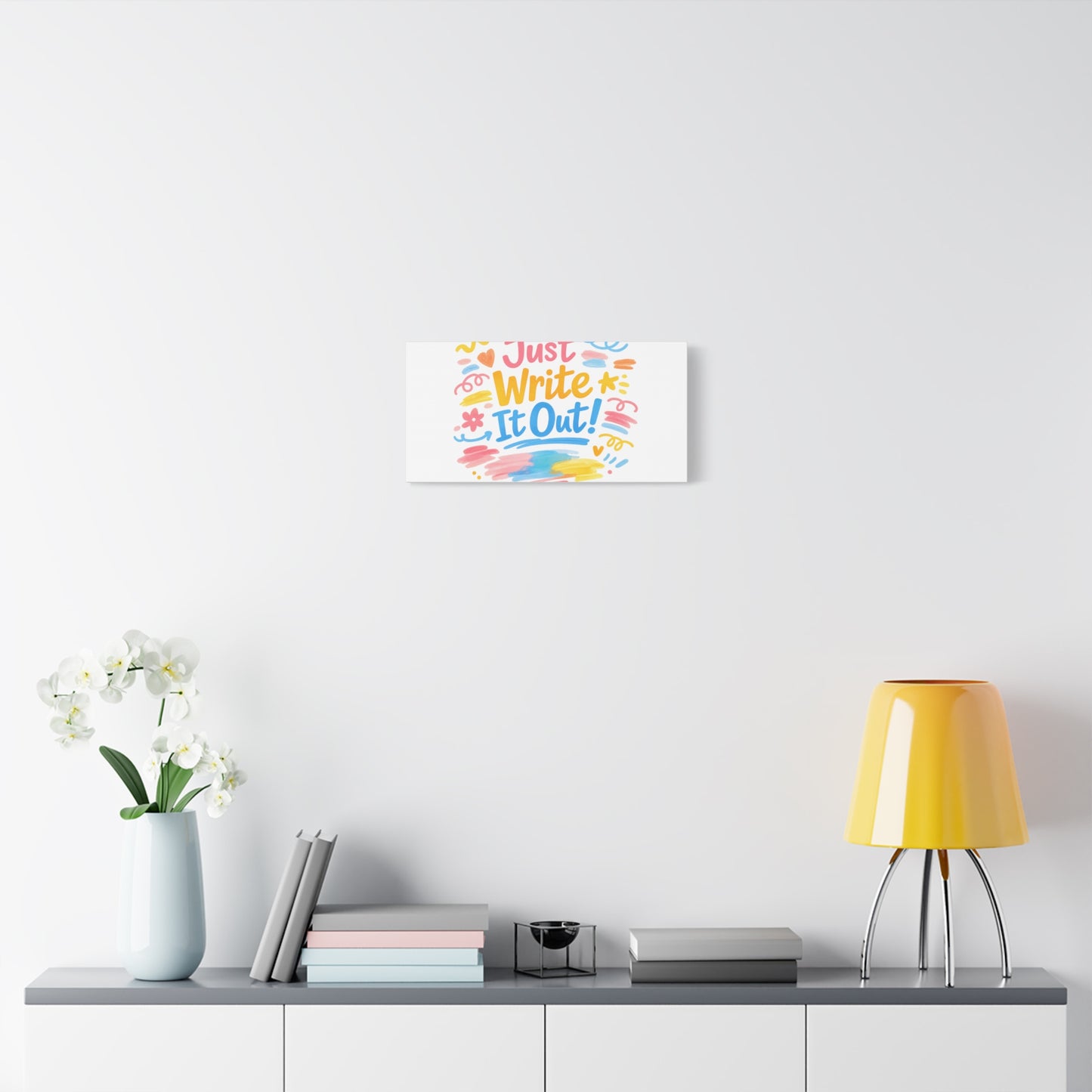 Just Write It Out! Canvas | handmade marker aesthetic, doodle art
