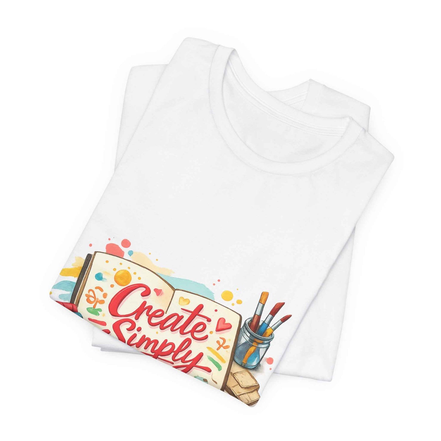 Create Simply Tee | hand‑drawn marker effect, doodle art sketchbook style