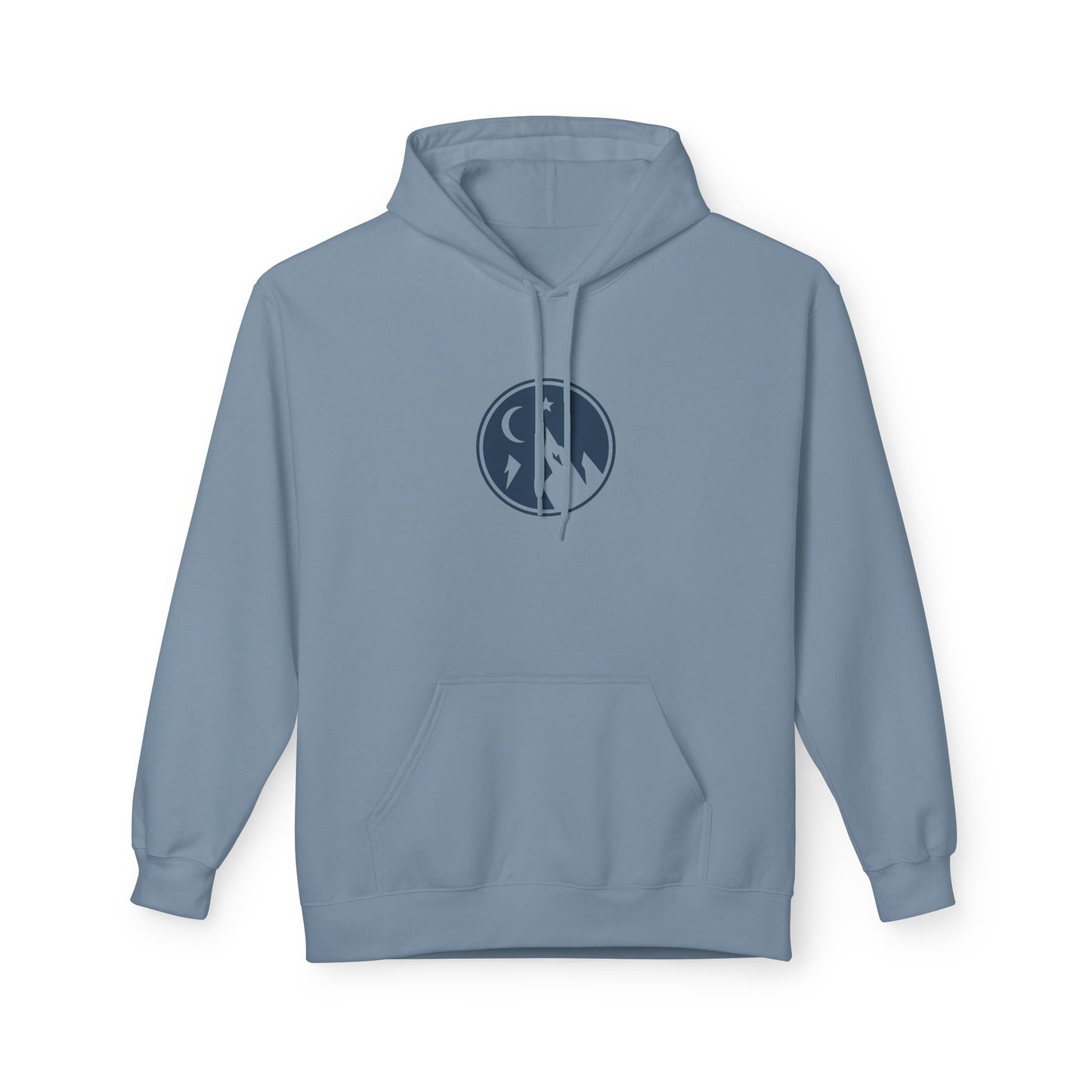 Hoodie — Minimal Mountain Moon Logo Pullover