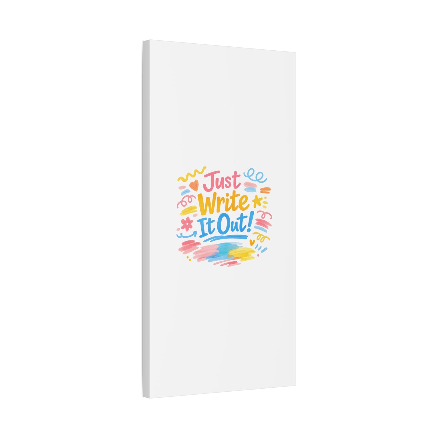 Just Write It Out! Canvas | handmade marker aesthetic, doodle art