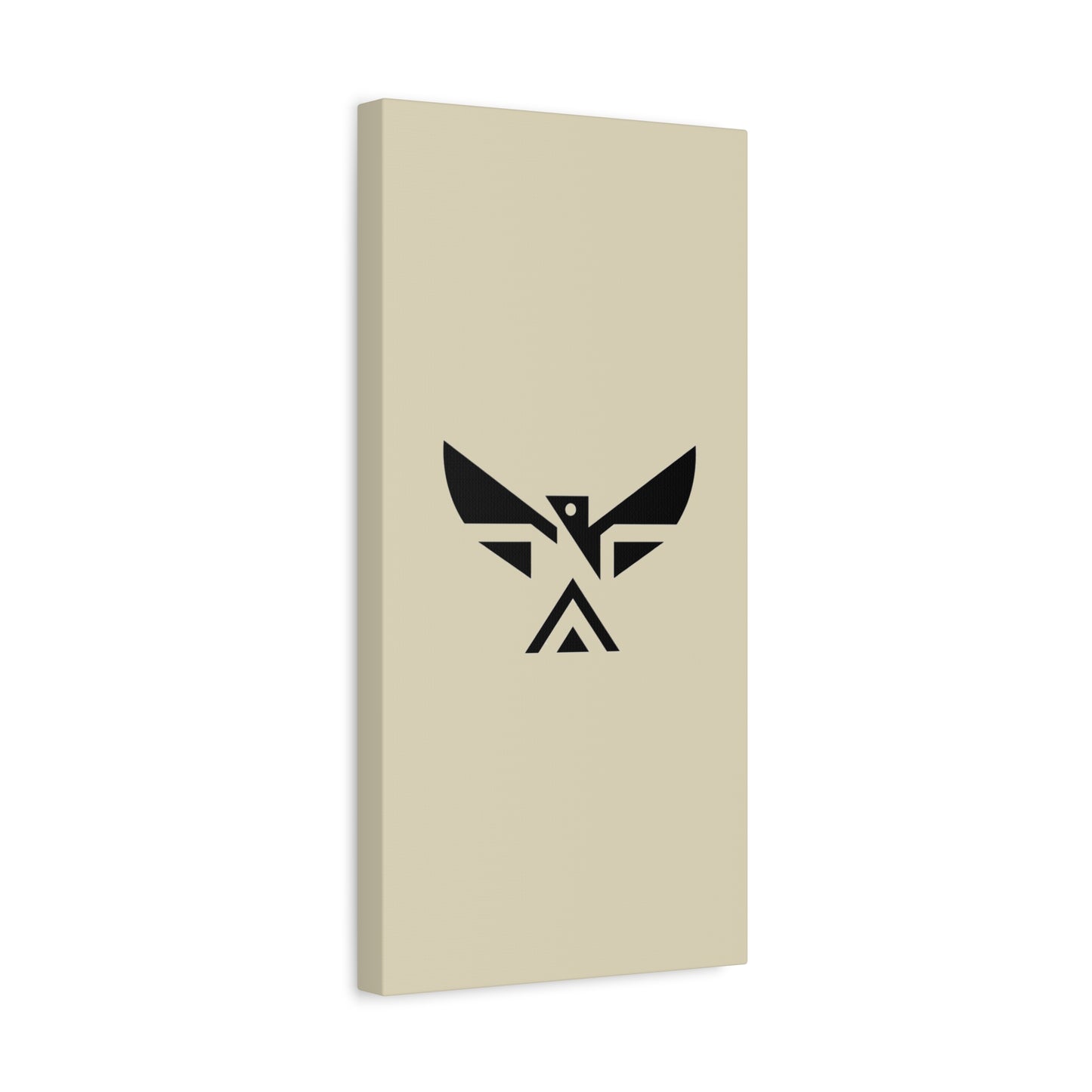 Minimalist Geometric Eagle Canvas Print — Modern Native-Inspired Wall Art