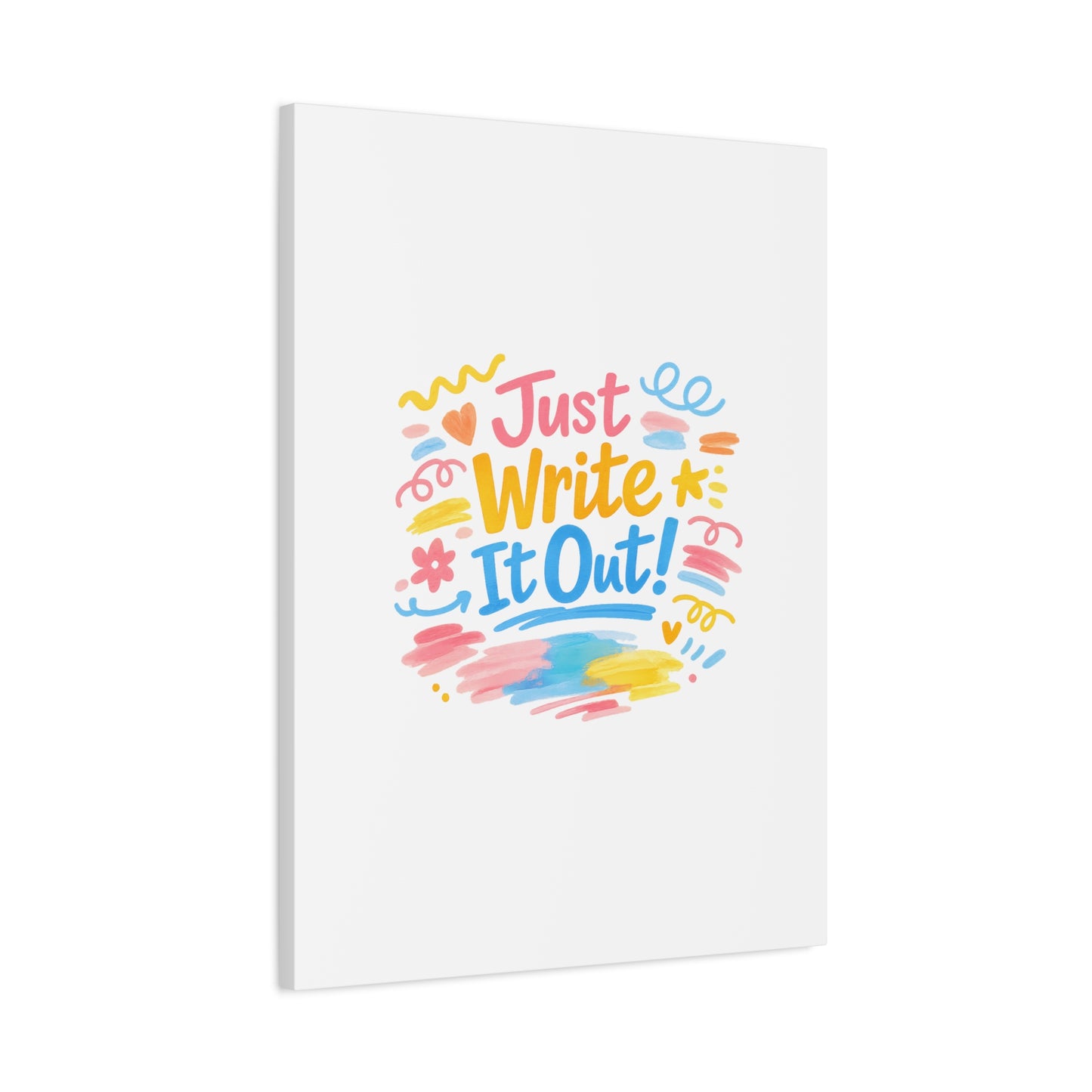 Just Write It Out! Canvas | handmade marker aesthetic, doodle art