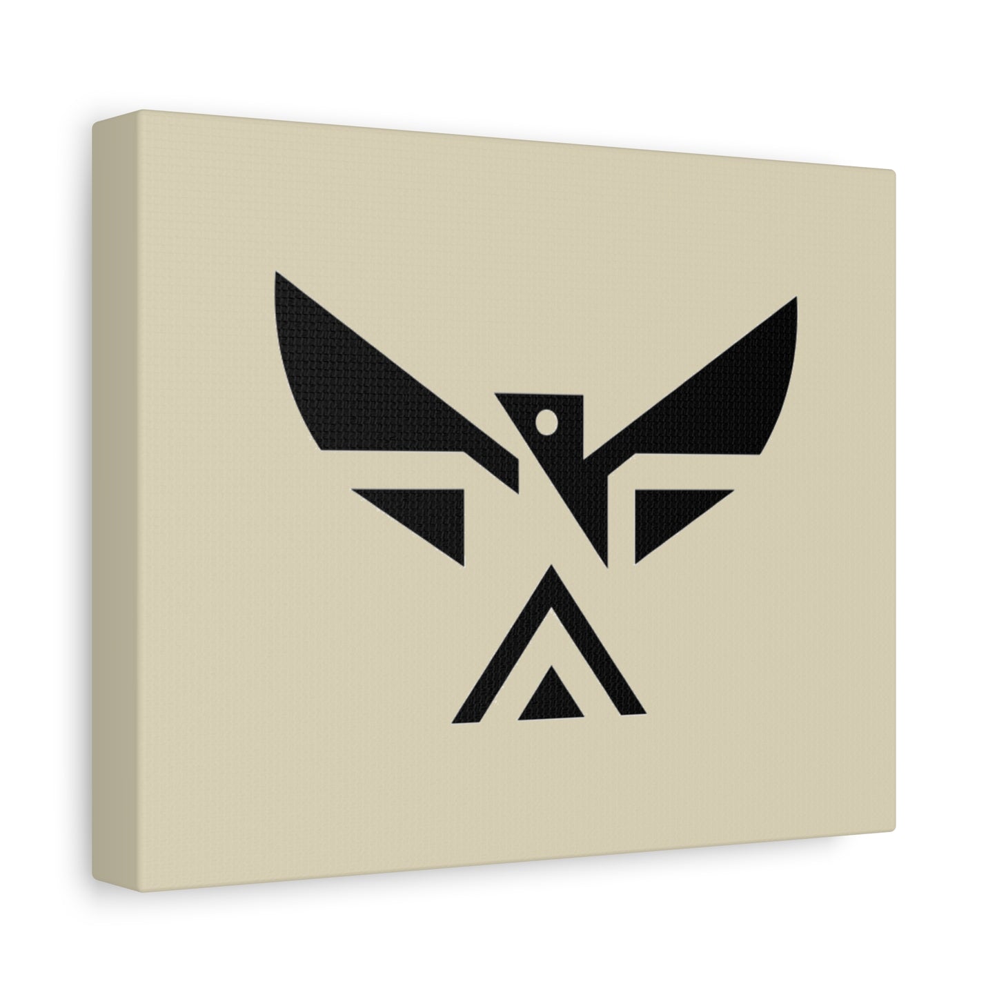 Minimalist Geometric Eagle Canvas Print — Modern Native-Inspired Wall Art