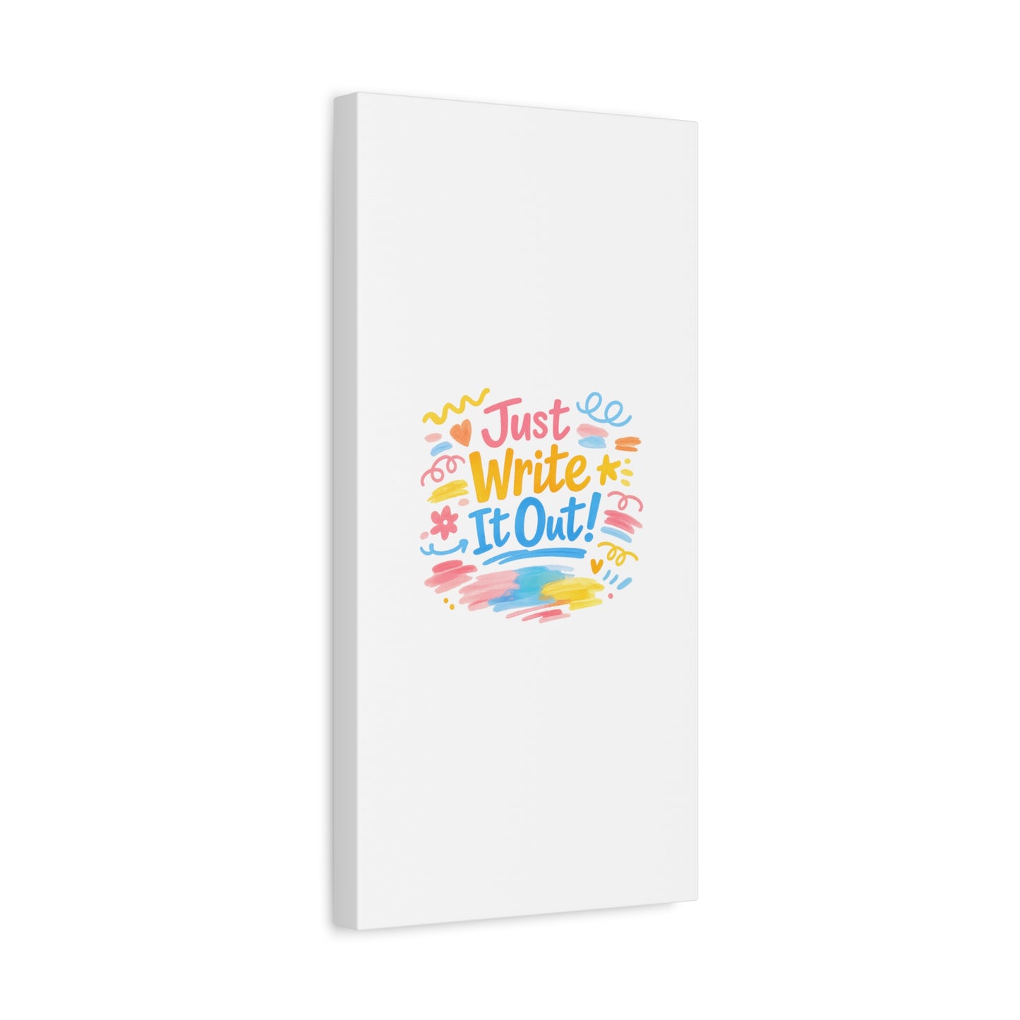 Just Write It Out! Canvas | handmade marker aesthetic, doodle art