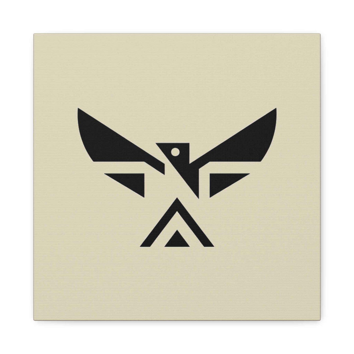 Minimalist Geometric Eagle Canvas Print — Modern Native-Inspired Wall Art