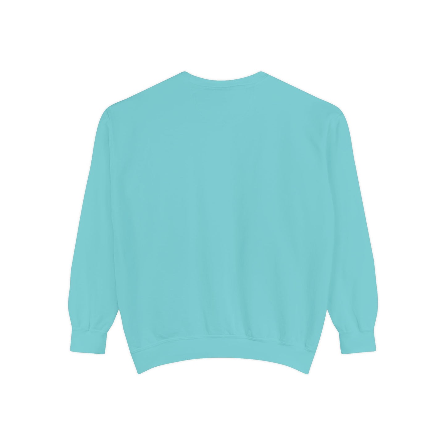 Retro 'Good Vibes' Garment-Dyed Sweatshirt — Vintage Mushroom Graphic