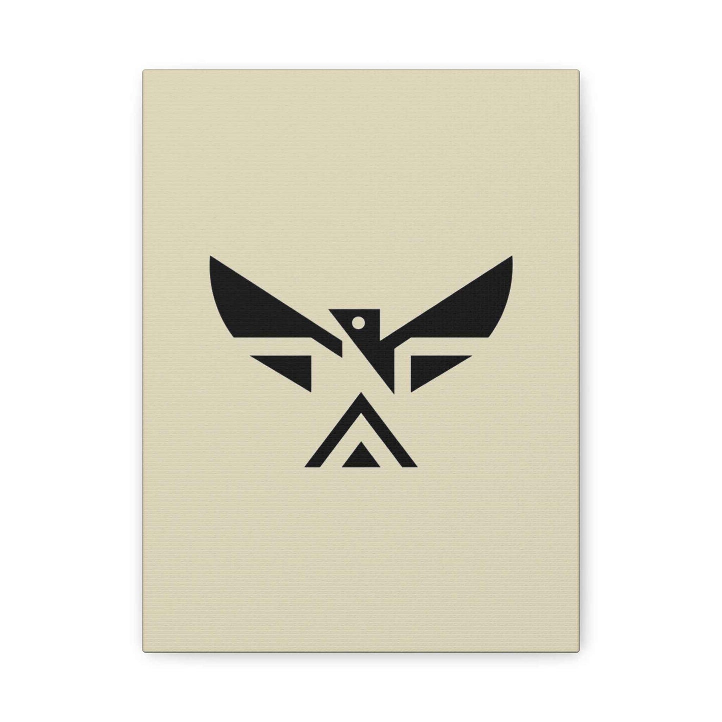 Minimalist Geometric Eagle Canvas Print — Modern Native-Inspired Wall Art