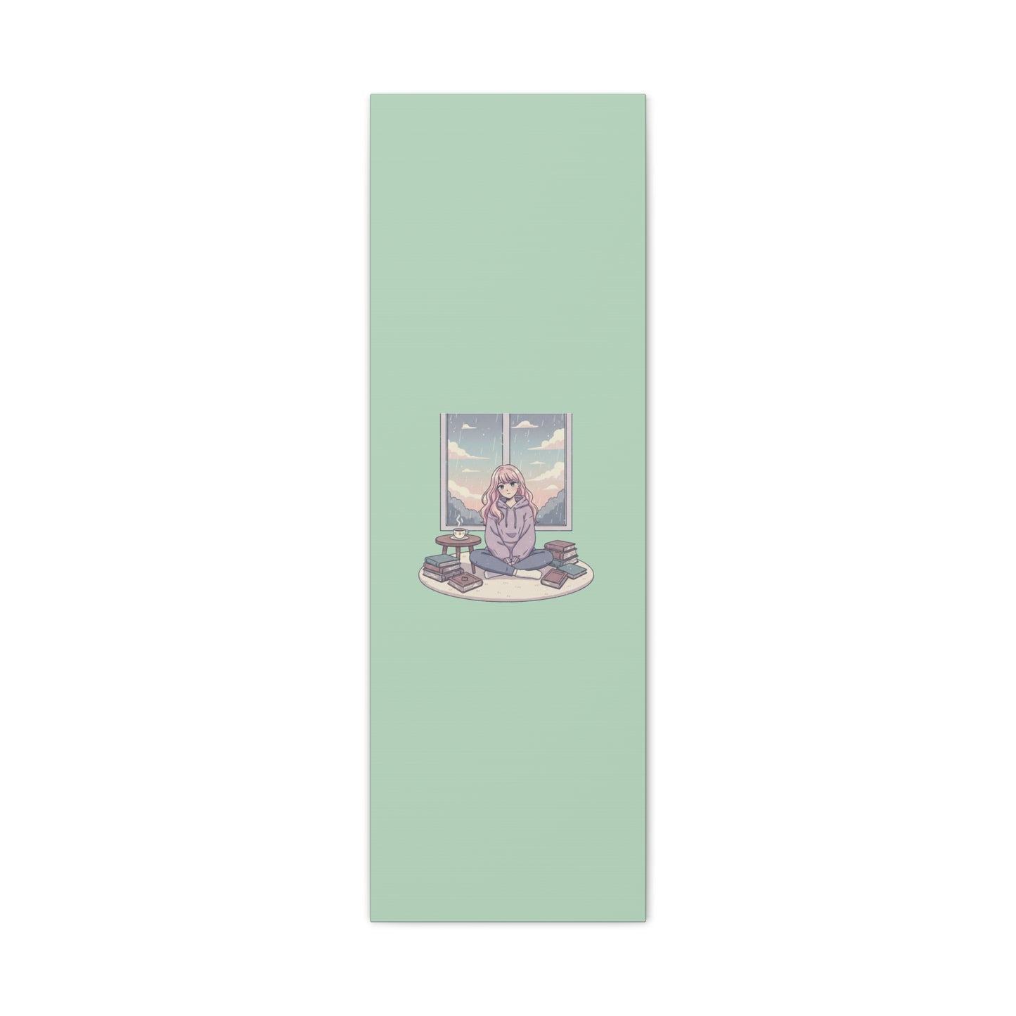 Cozy Girl Reading Wall Art — Matte Stretched Canvas