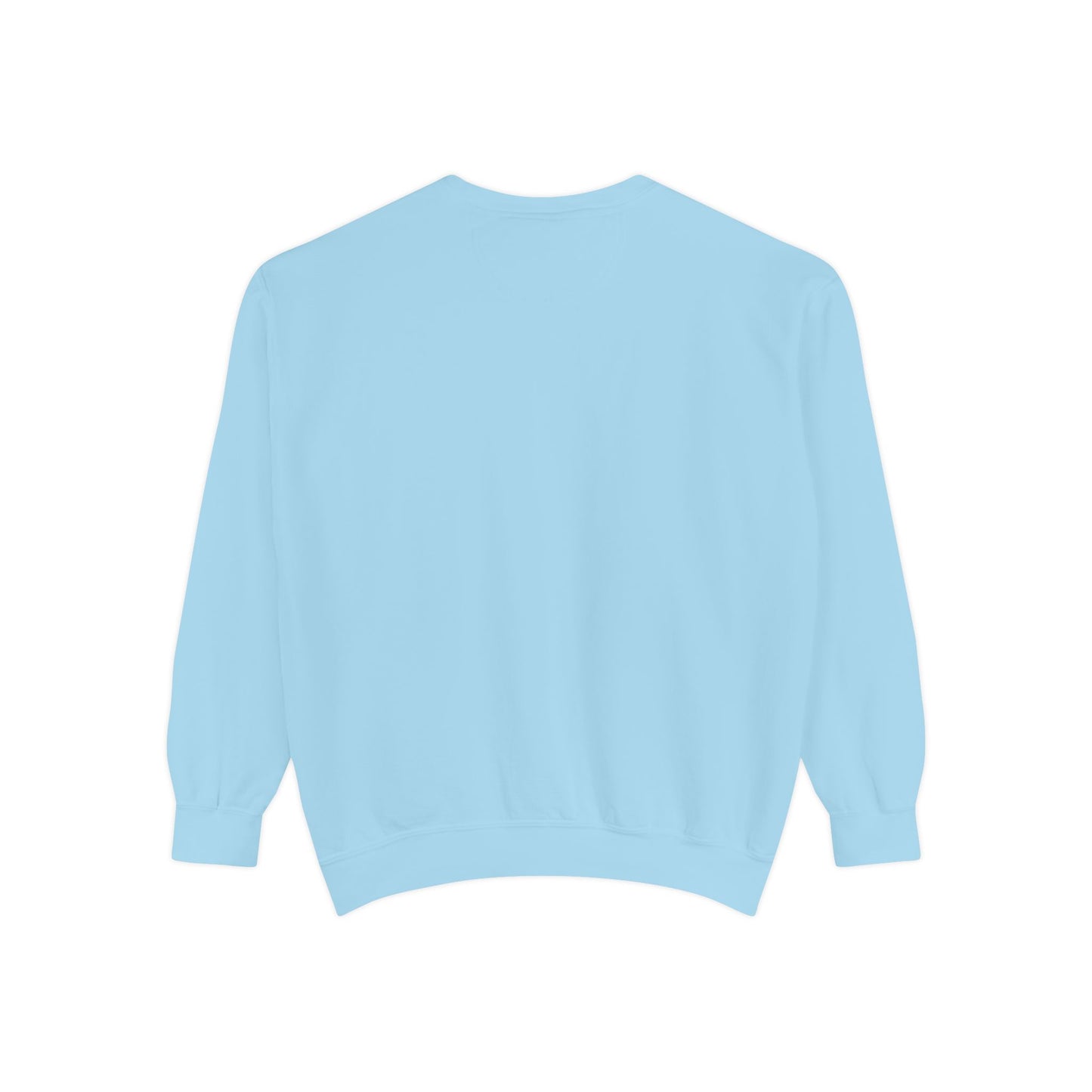 Retro 'Good Vibes' Garment-Dyed Sweatshirt — Vintage Mushroom Graphic