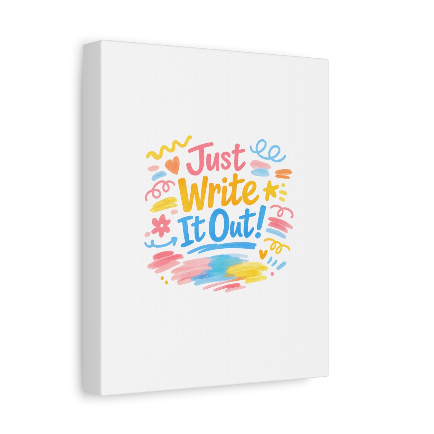 Just Write It Out! Canvas | handmade marker aesthetic, doodle art