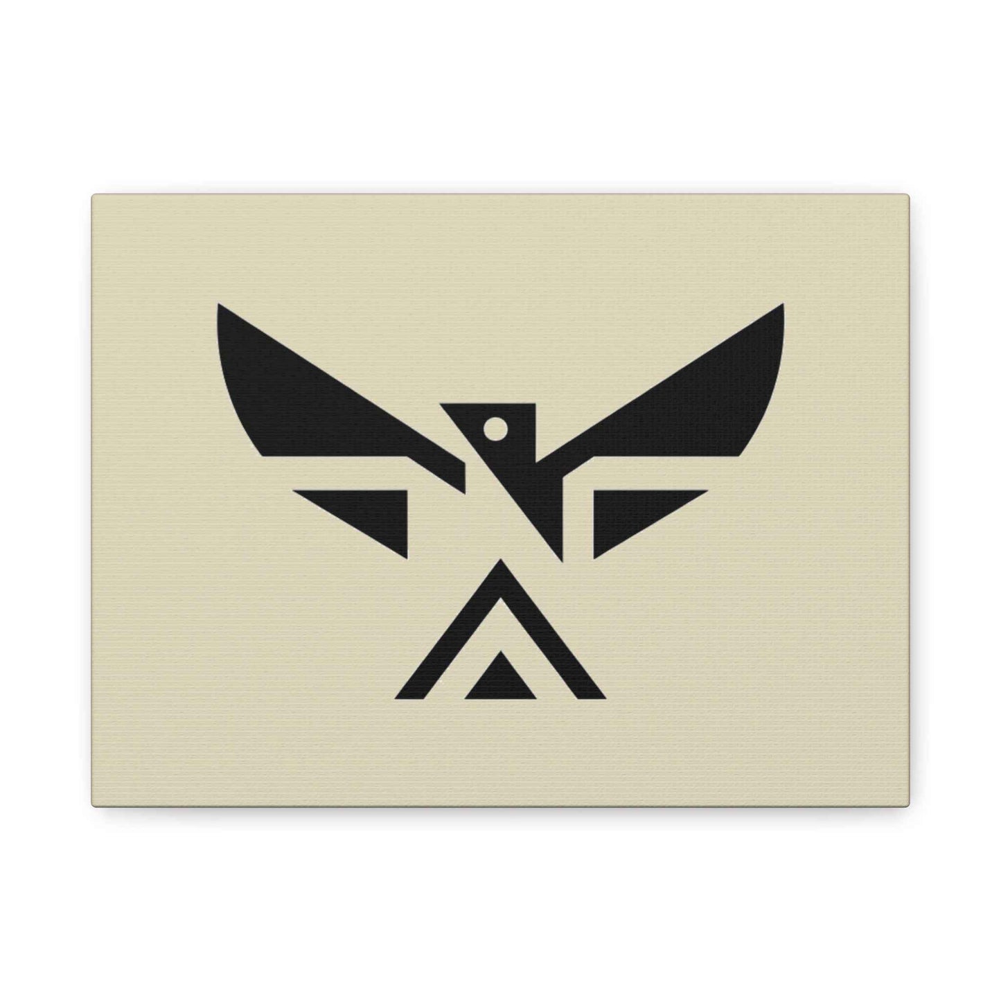 Minimalist Geometric Eagle Canvas Print — Modern Native-Inspired Wall Art
