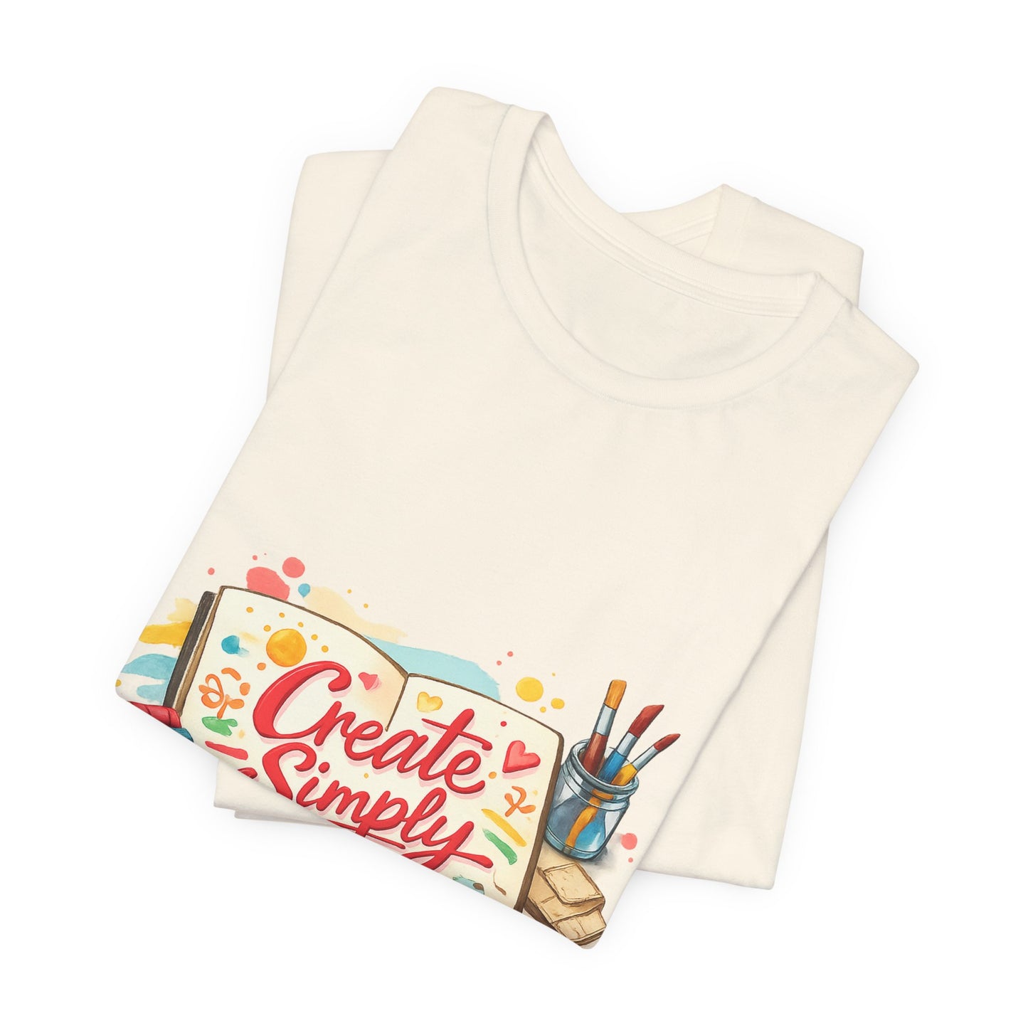 Create Simply Tee | hand‑drawn marker effect, doodle art sketchbook style
