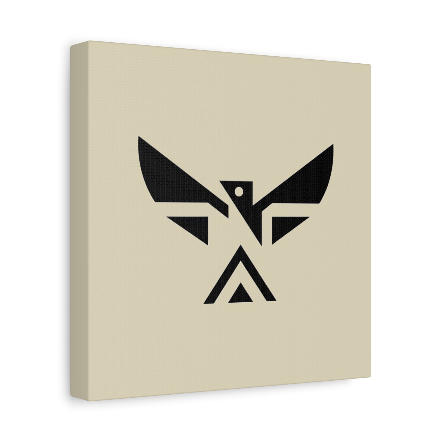 Minimalist Geometric Eagle Canvas Print — Modern Native-Inspired Wall Art