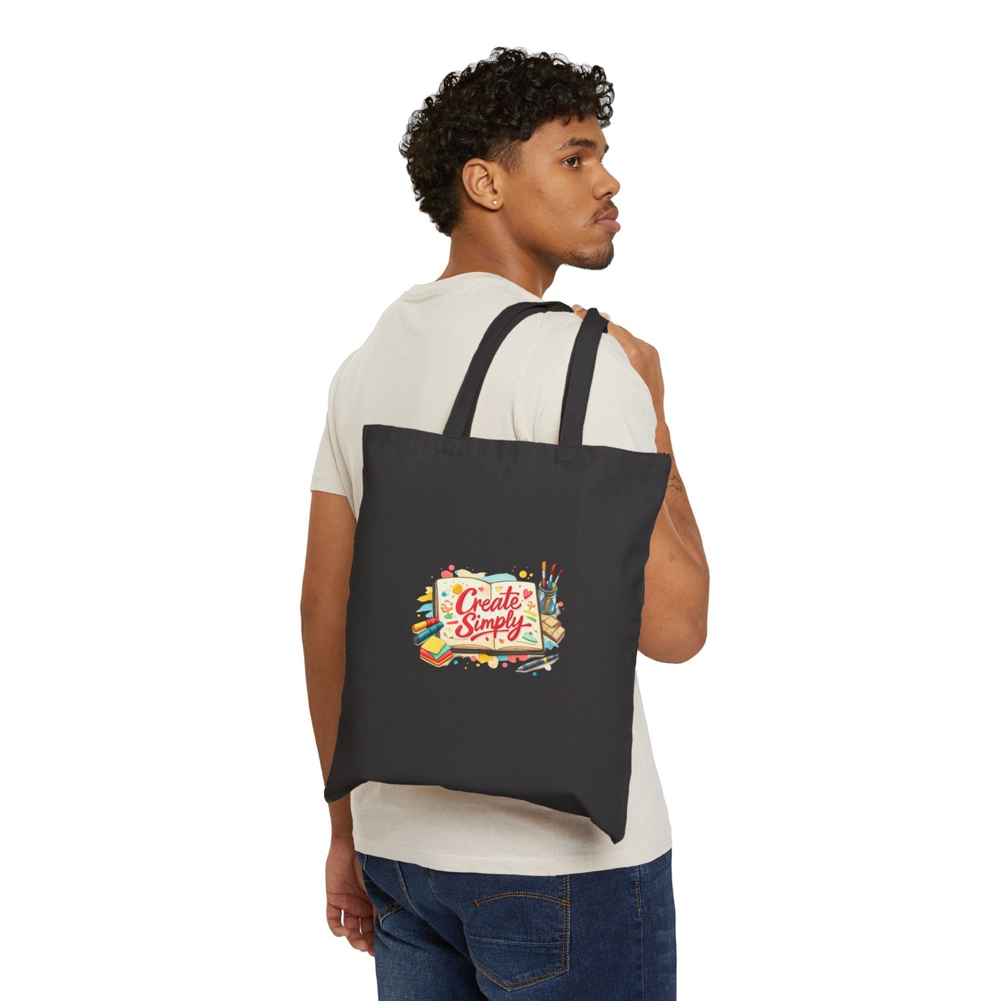 Create Simply Doodle Art Tote | hand-drawn marker effect, sketchbook style
