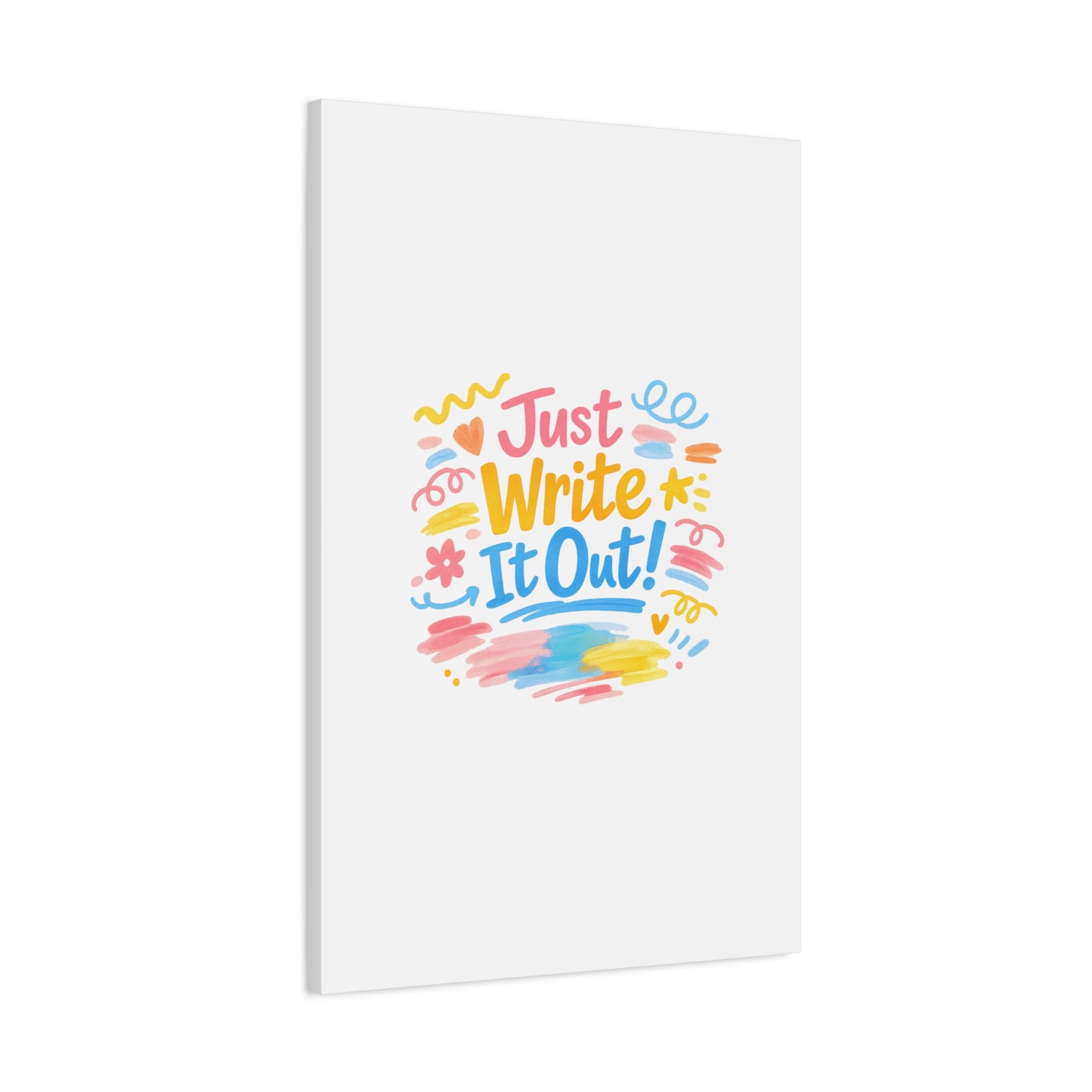 Just Write It Out! Canvas | handmade marker aesthetic, doodle art