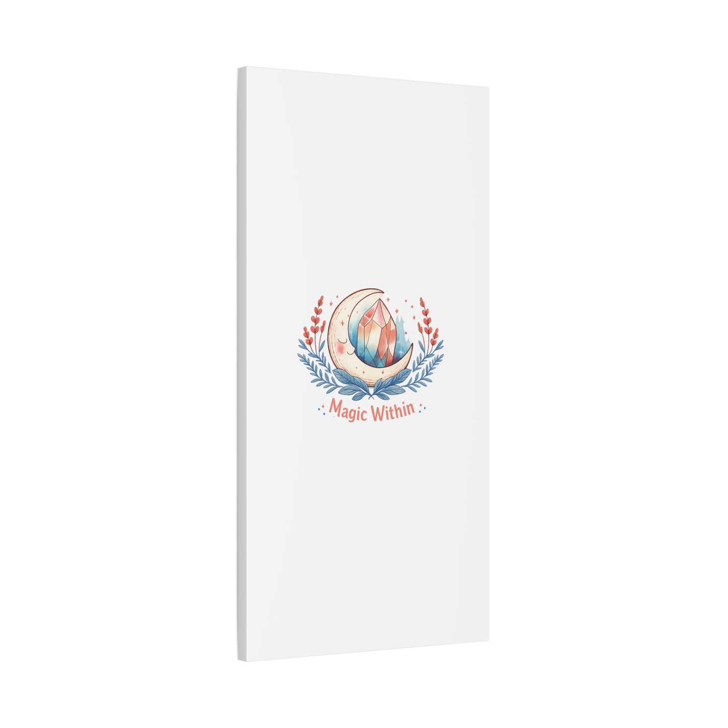 Magic Within Moon Crystal Canvas | witchcore, moon phase, crystals
