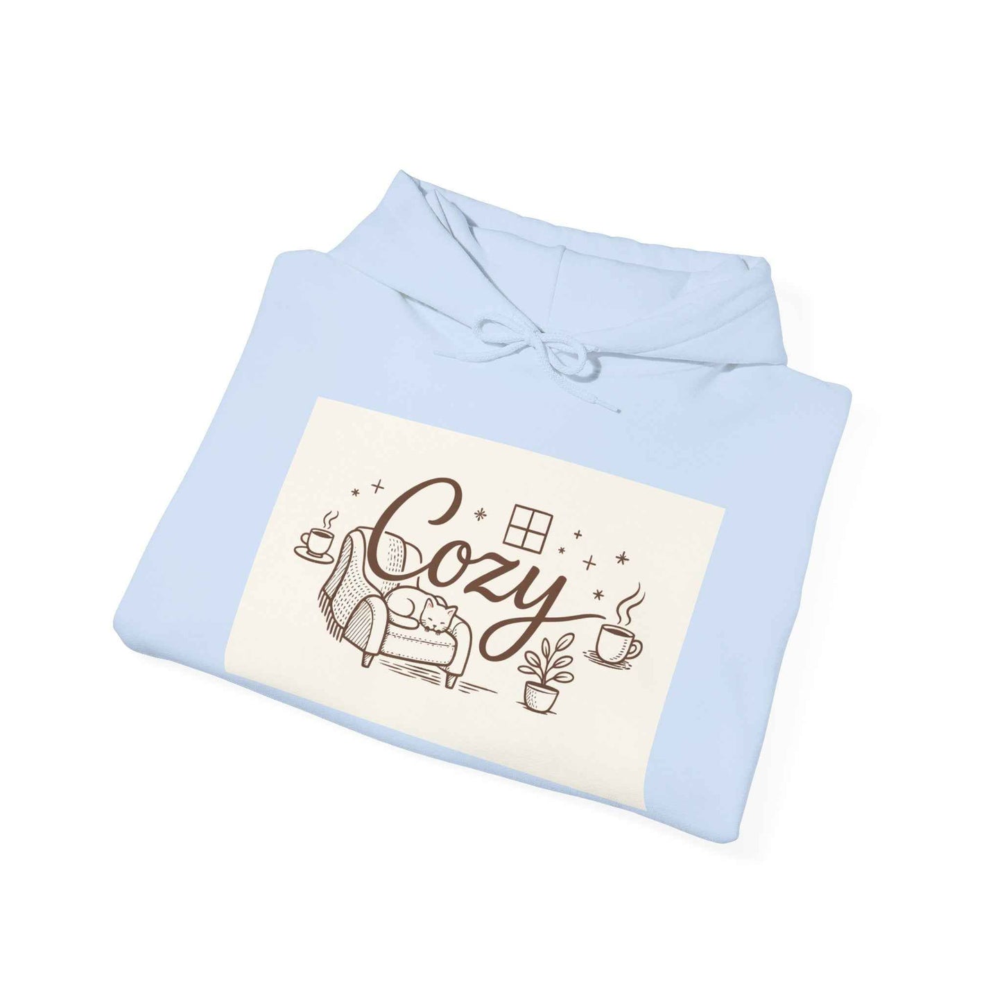 Cozy Home Hoodie — 'Cozy' Armchair & Hot Cocoa Comfort Pullover