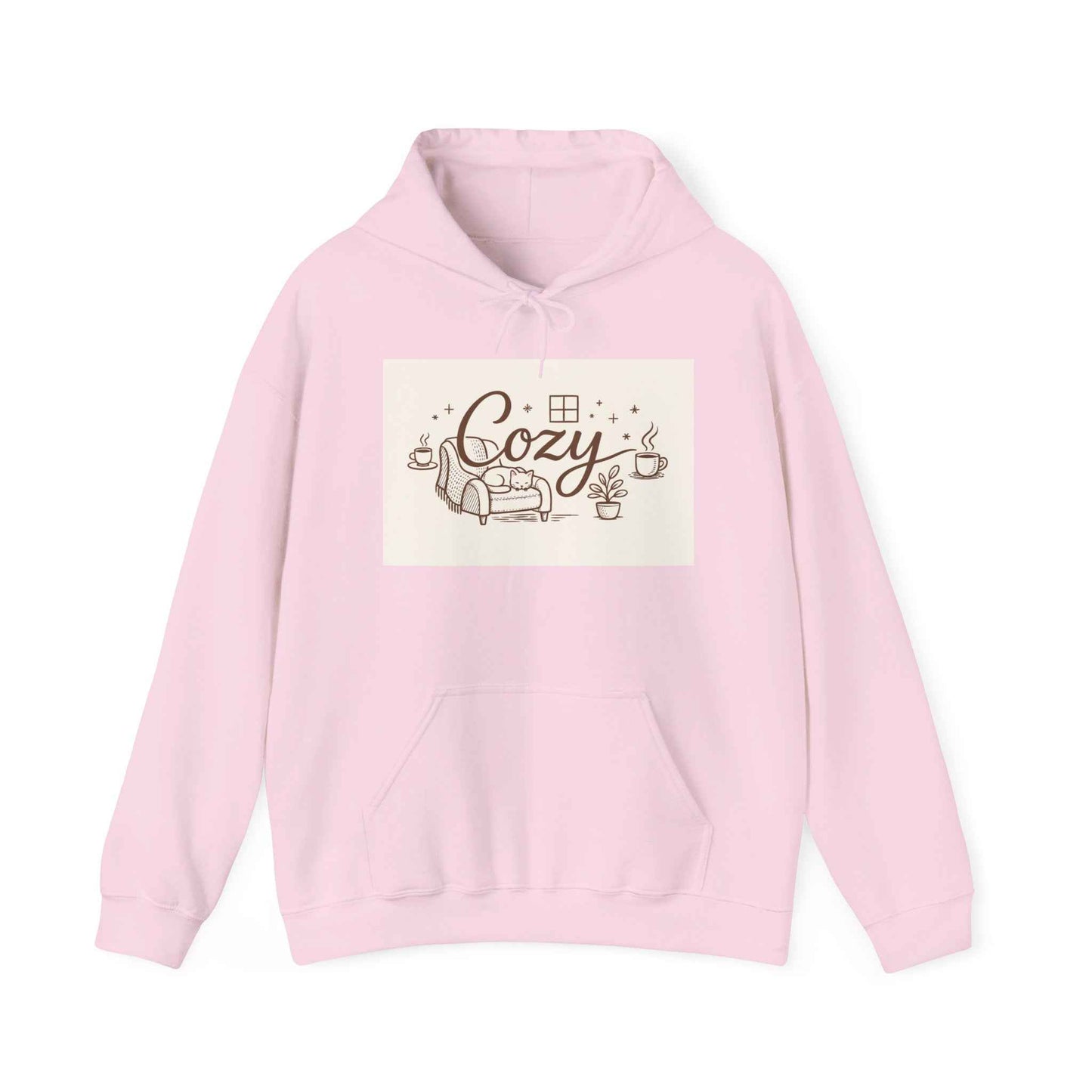 Cozy Home Hoodie — 'Cozy' Armchair & Hot Cocoa Comfort Pullover