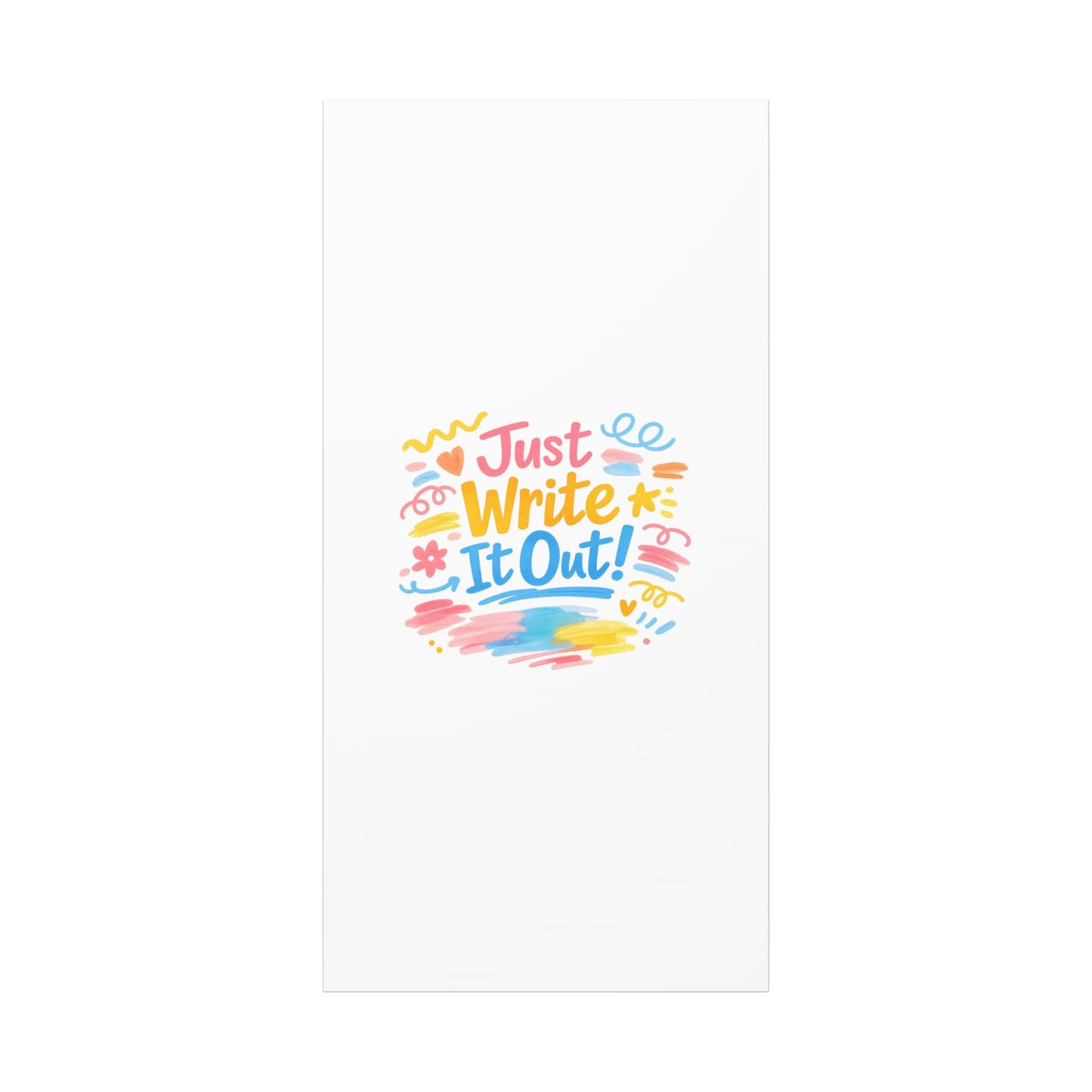 Just Write It Out! Canvas | handmade marker aesthetic, doodle art