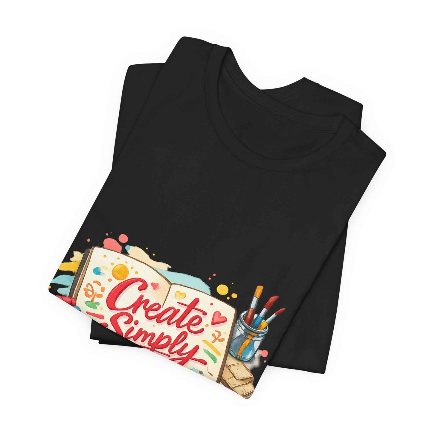 Create Simply Tee | hand‑drawn marker effect, doodle art sketchbook style