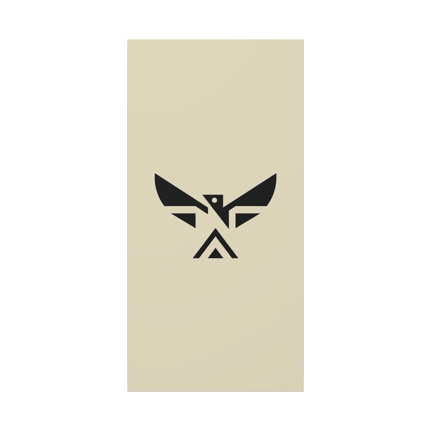 Minimalist Geometric Eagle Canvas Print — Modern Native-Inspired Wall Art