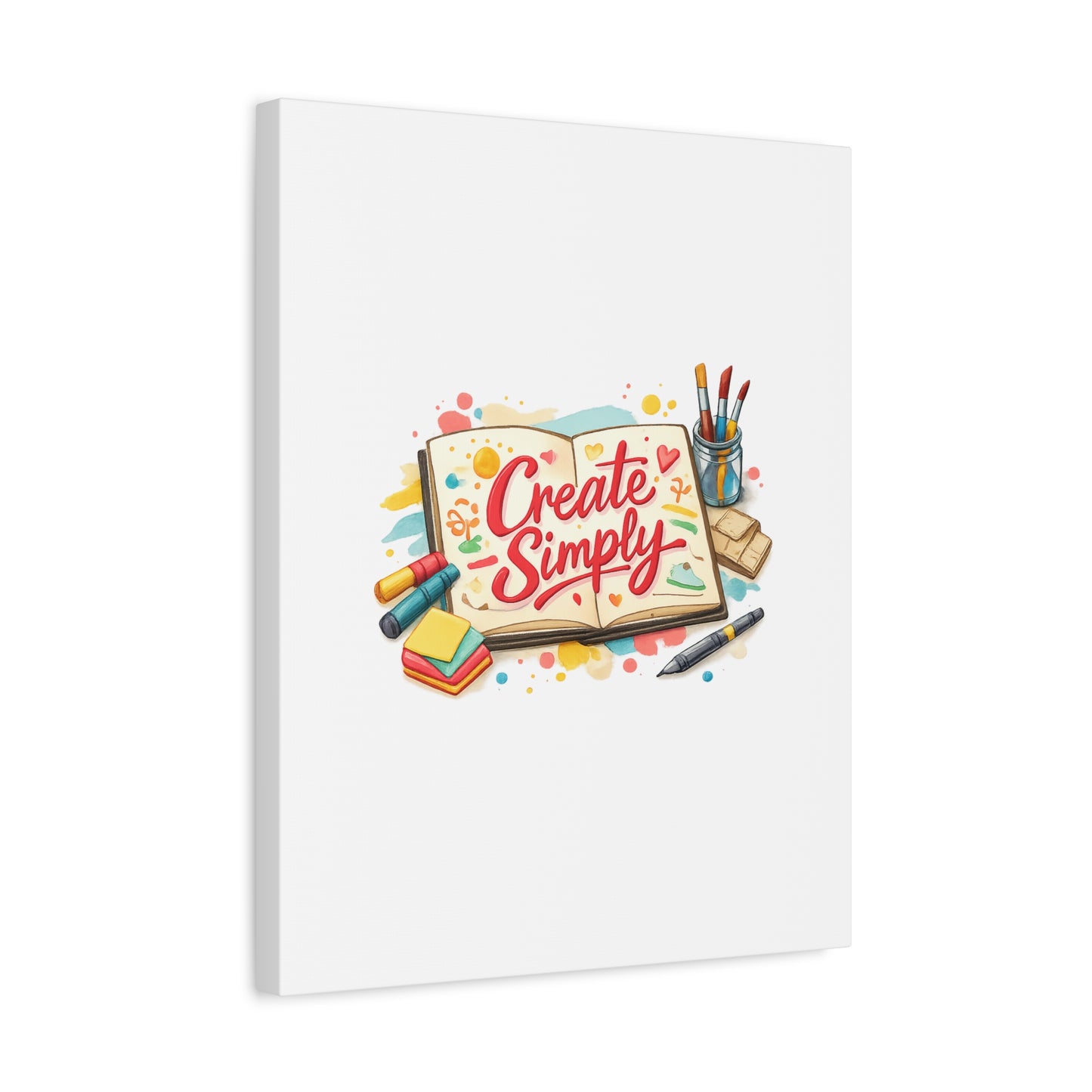 Create Simply Notebook Art Canvas | handmade marker aesthetic, hand-drawn doodle