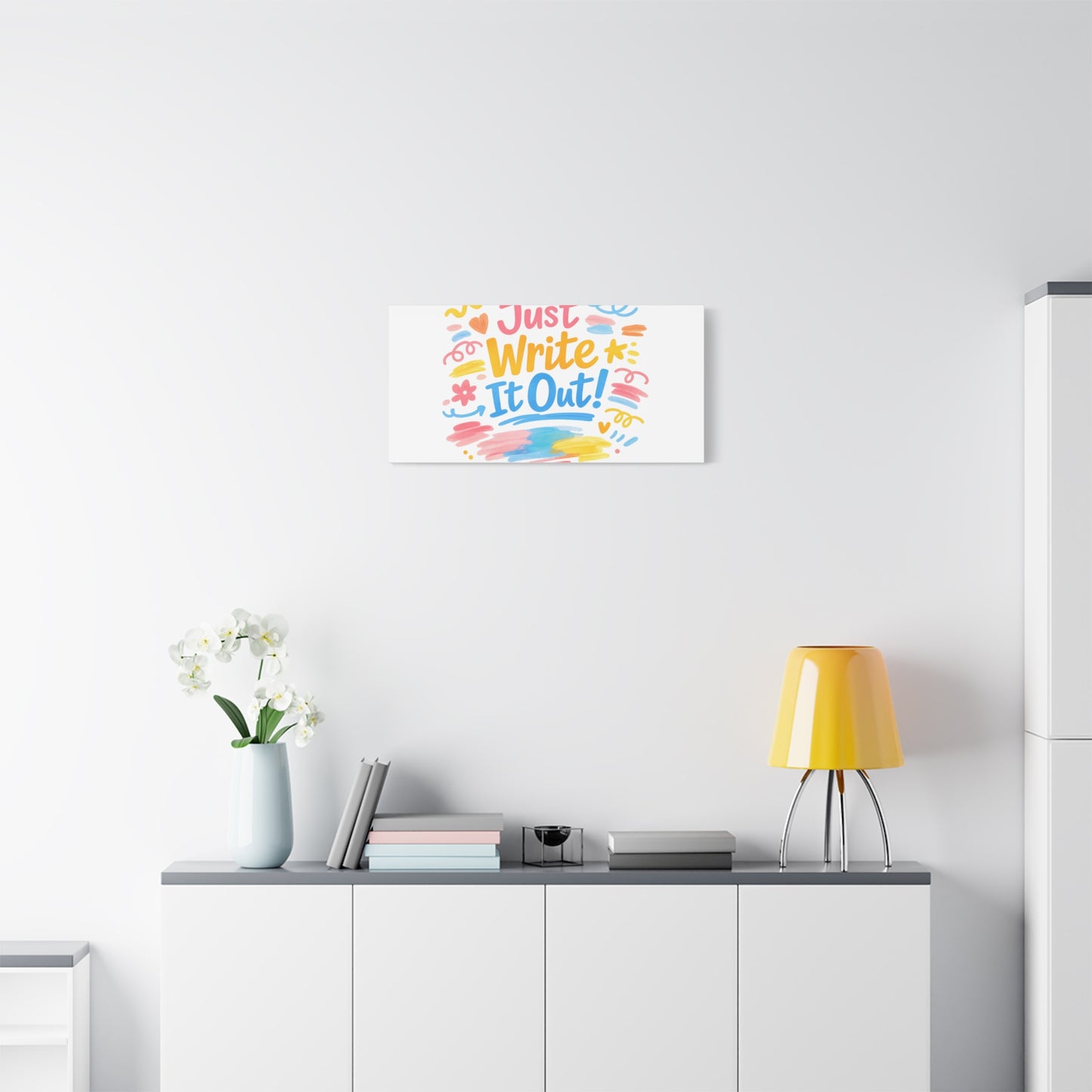 Just Write It Out! Canvas | handmade marker aesthetic, doodle art