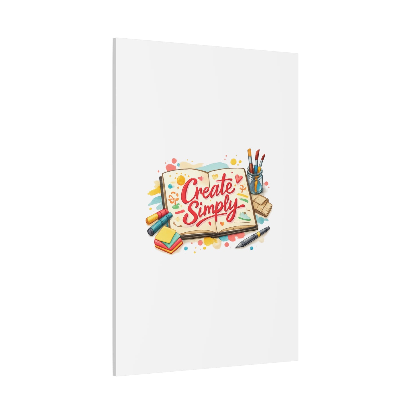 Create Simply Notebook Art Canvas | handmade marker aesthetic, hand-drawn doodle