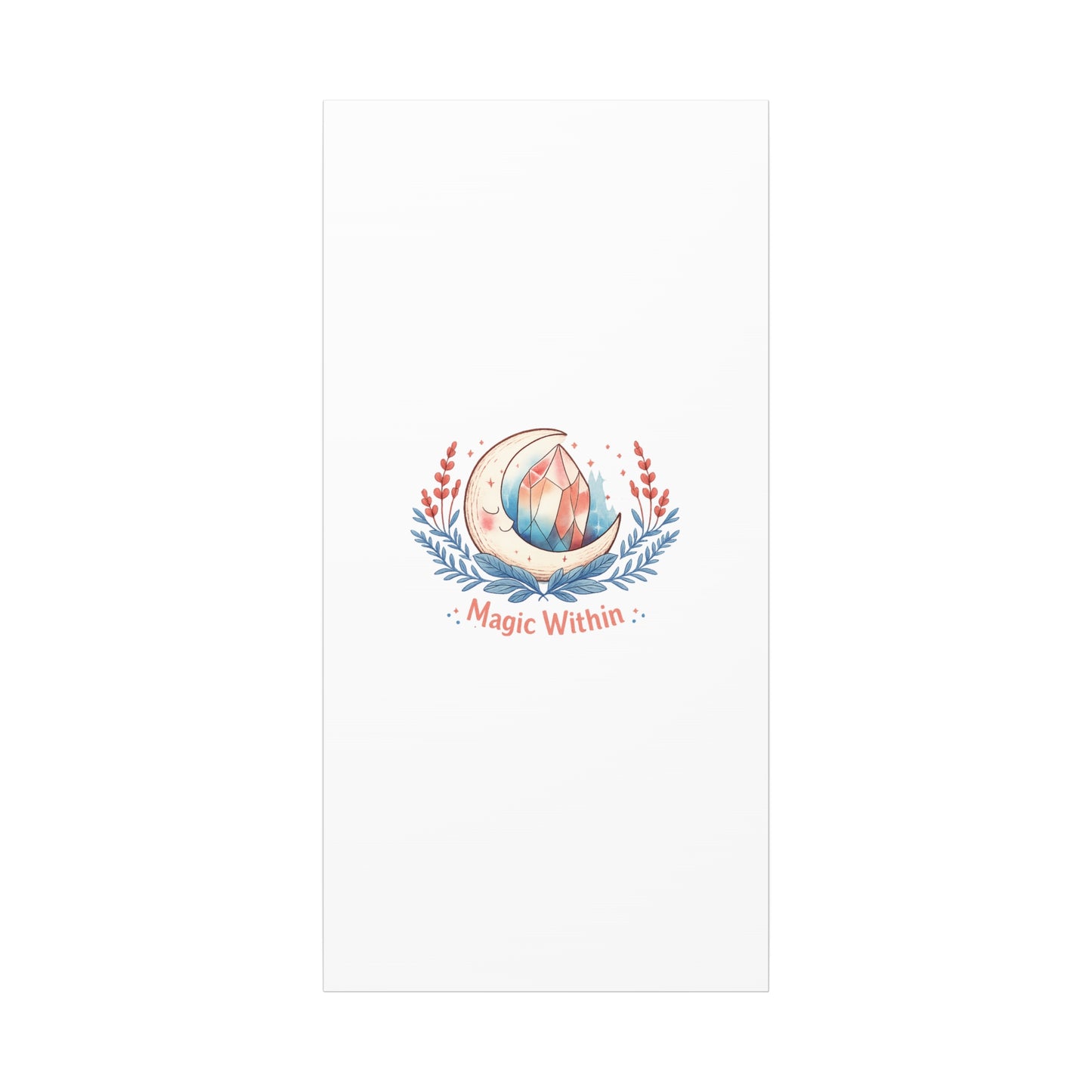 Magic Within Moon Crystal Canvas | witchcore, moon phase, crystals