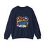 Just Write It Out, hand-drawn marker doodle crewneck sweatshirt | sketchbook style