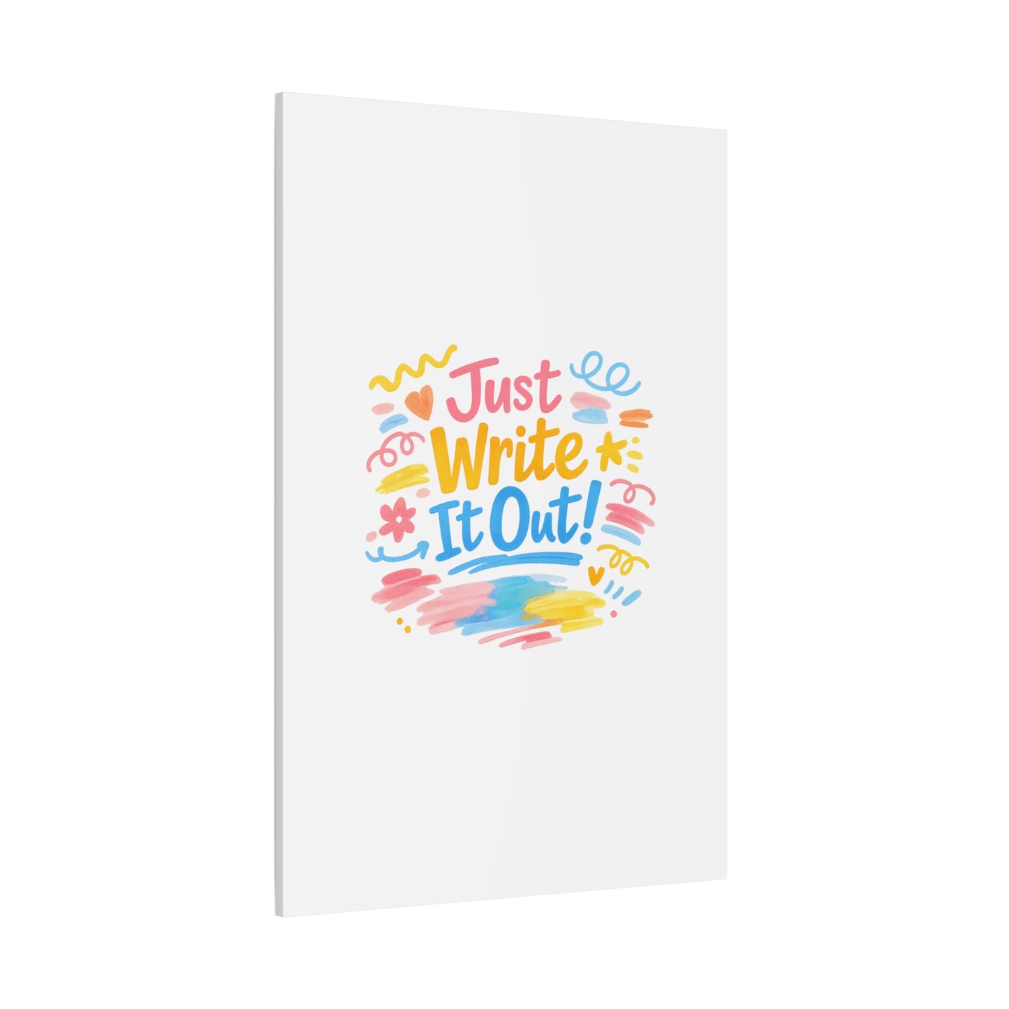 Just Write It Out! Canvas | handmade marker aesthetic, doodle art